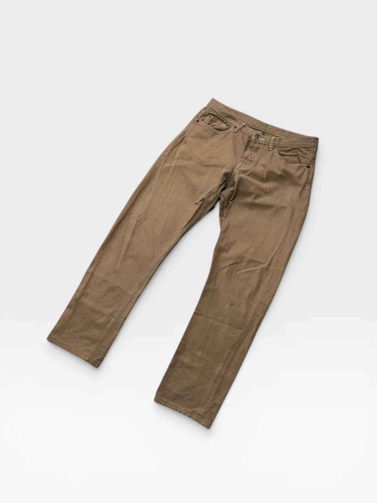 The Stronghold The Stronghold Selvedge Beige Denim Jeans Size US 34 / EU 50 - 3 Thumbnail