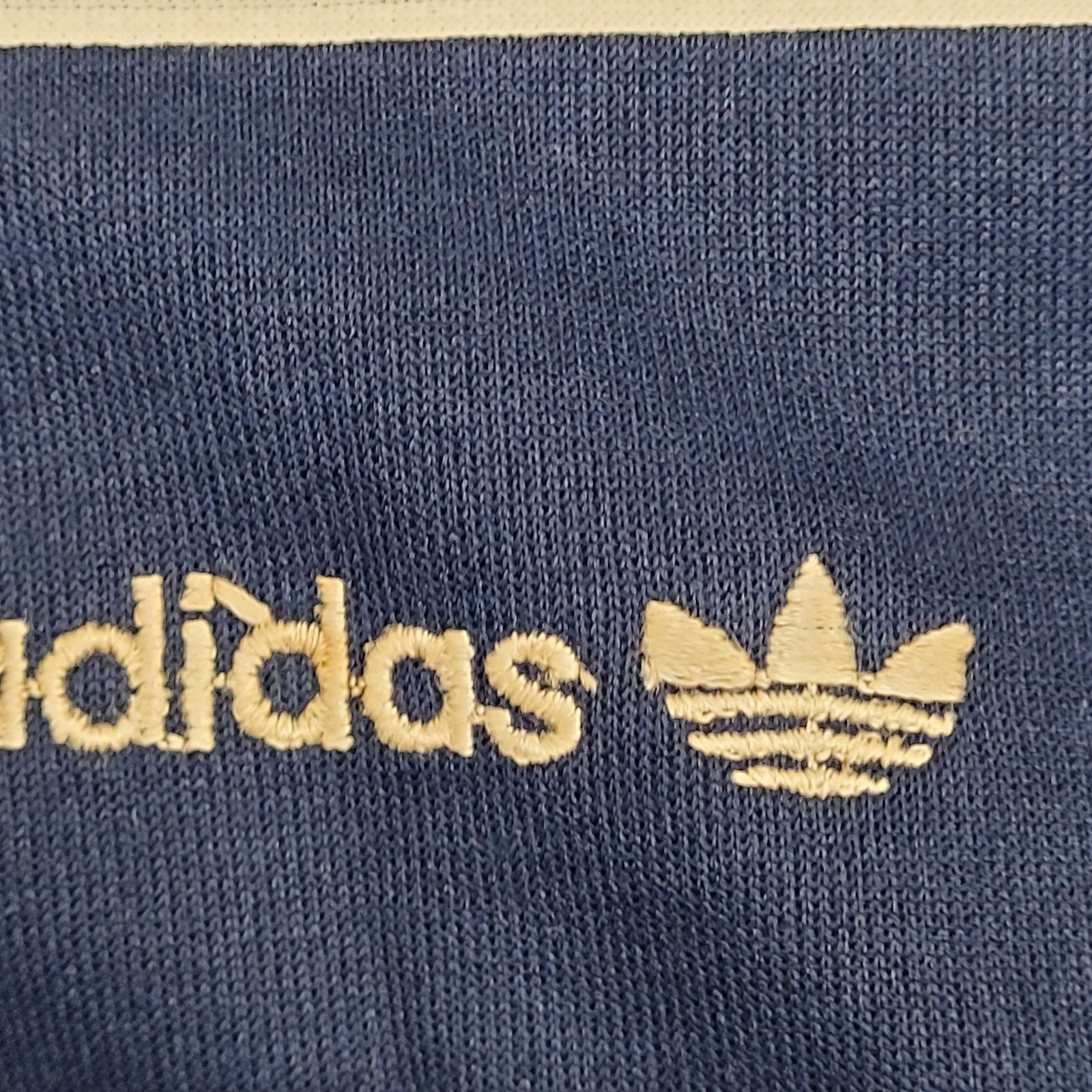 Adidas Vintage 90s ADIDAS Trefoil Track Jacket XL 24x25 Crop Blue Size US XL / EU 56 / 4 - 12 Thumbnail