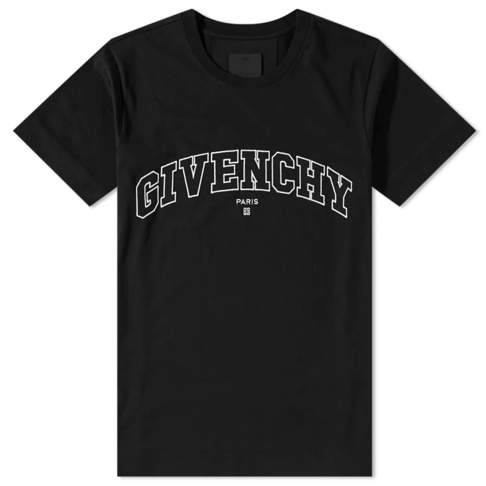 image of Givenchy College Embroidered Logo Short Sleeve Tee Shirt, Men's (Size Small)