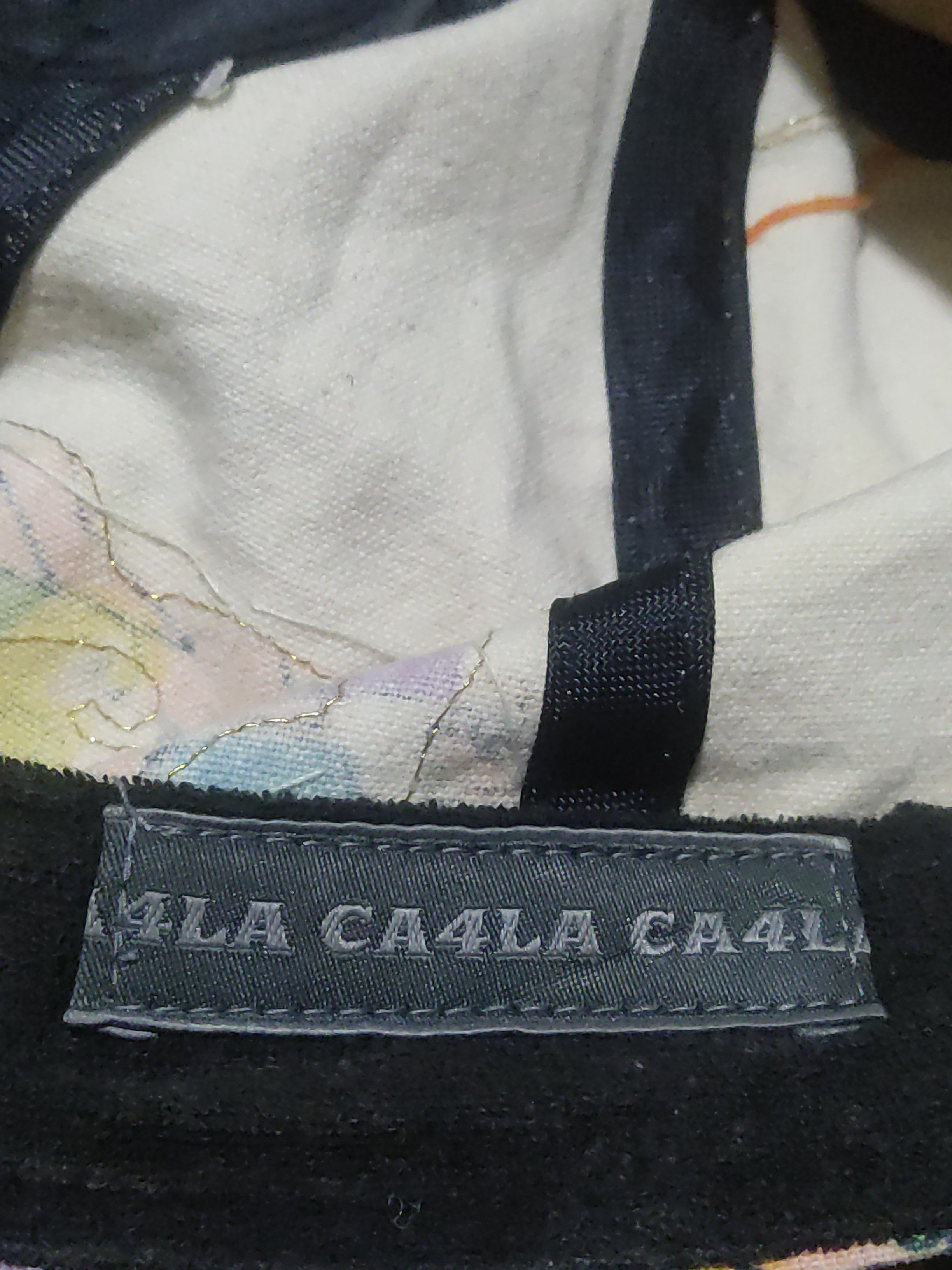 CA4LA CA4la illustrated patterns and metallic gold embroidery Cap Size ONE SIZE - 6 Thumbnail