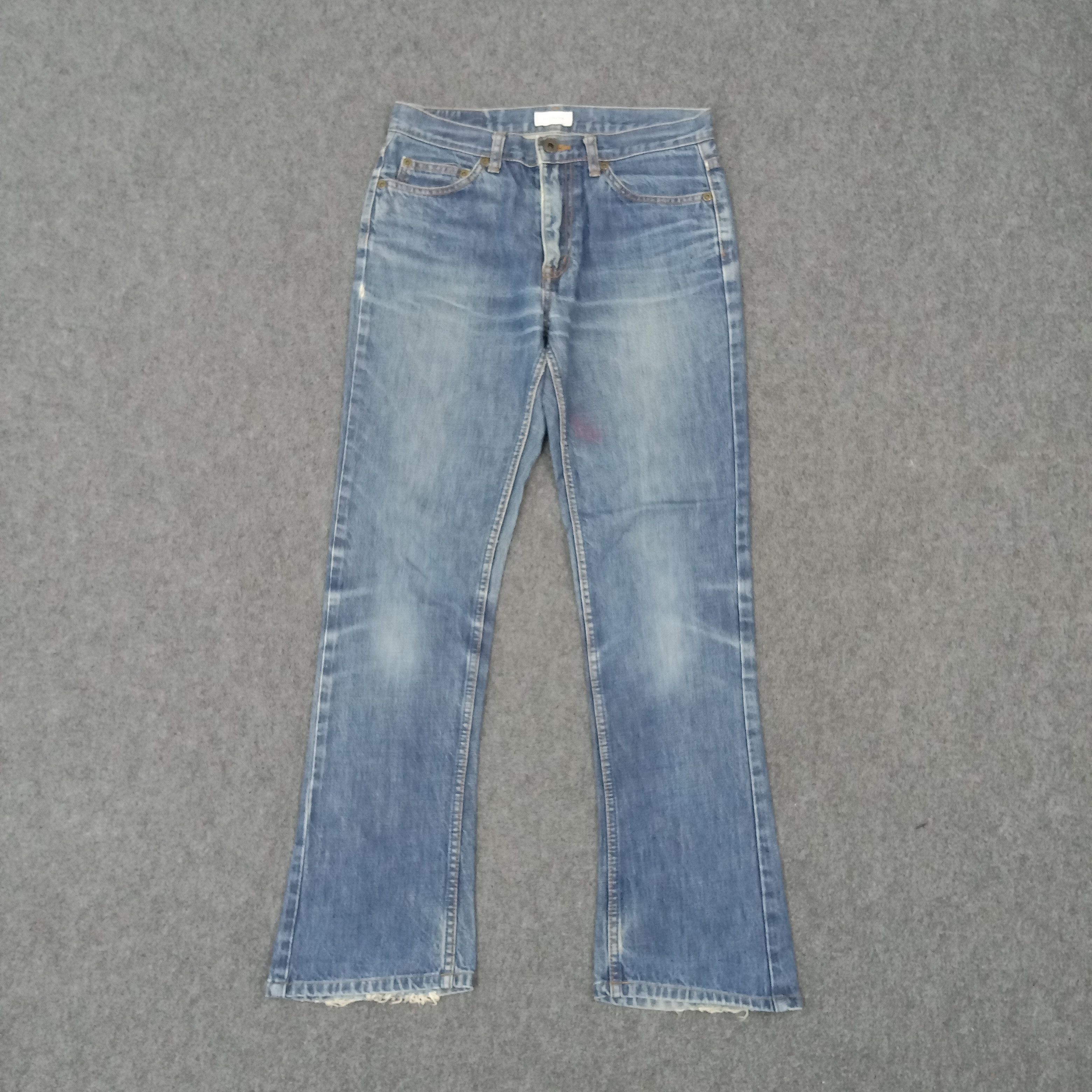 Hysteric Glamour Hysterics Raider Flare Custom Logo Jeans C265N8 Size US 29 - 5 Thumbnail