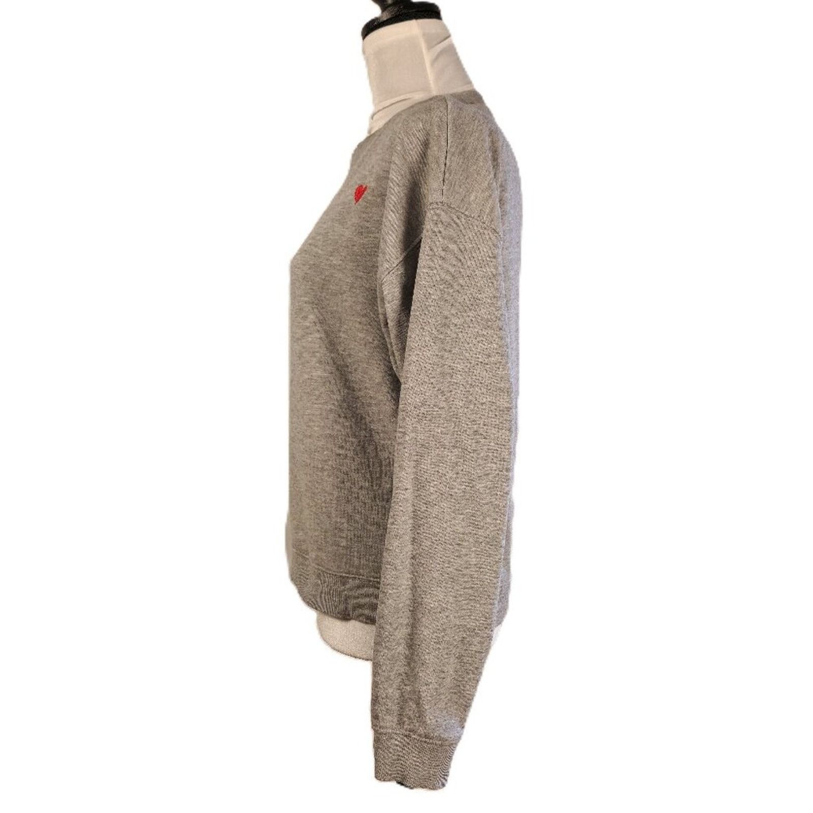 Divided Divided Gray Top with Embroidered Heart Detail - Size Small Size S / US 4 / IT 40 - 3 Thumbnail