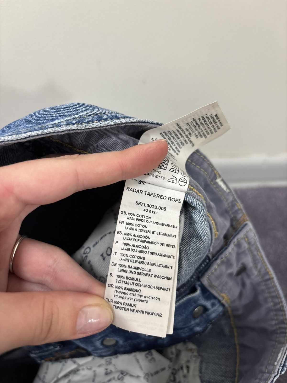 G-Star Vintage G-Star Raw Y2K Faded Blue Avant Garde Denim Jeans Size US 32 / EU 48 - 11 Thumbnail