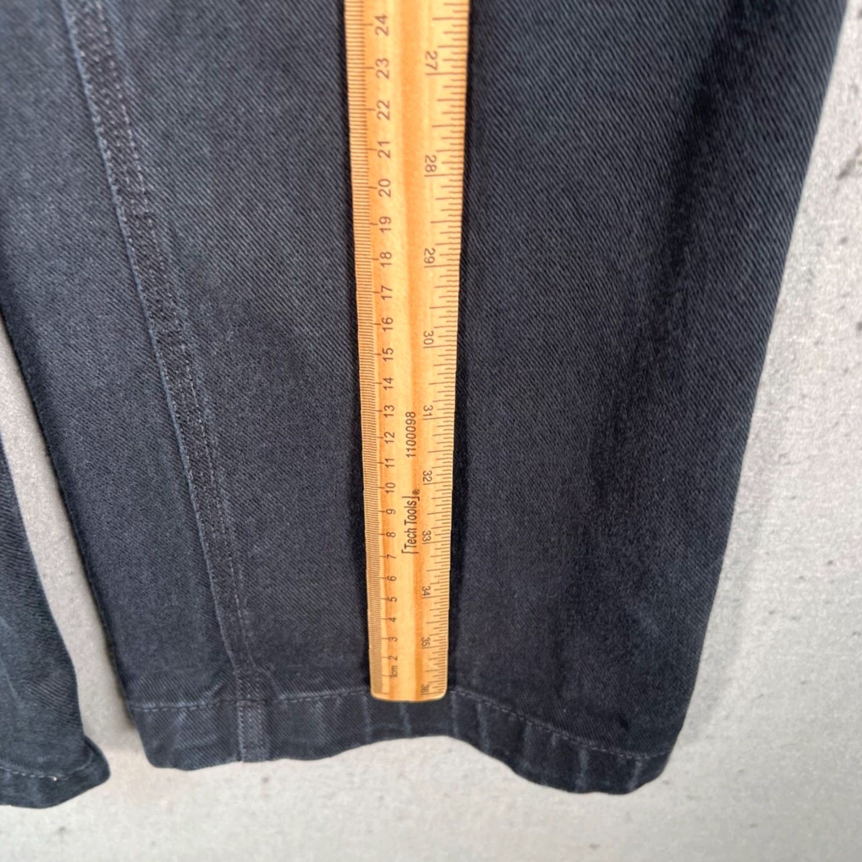 TNA TNA Womens Size 2 Black Denim Carpenter Pants Straight Leg 100% Cotton Size 26" / US 2 / IT 38 - 6 Thumbnail