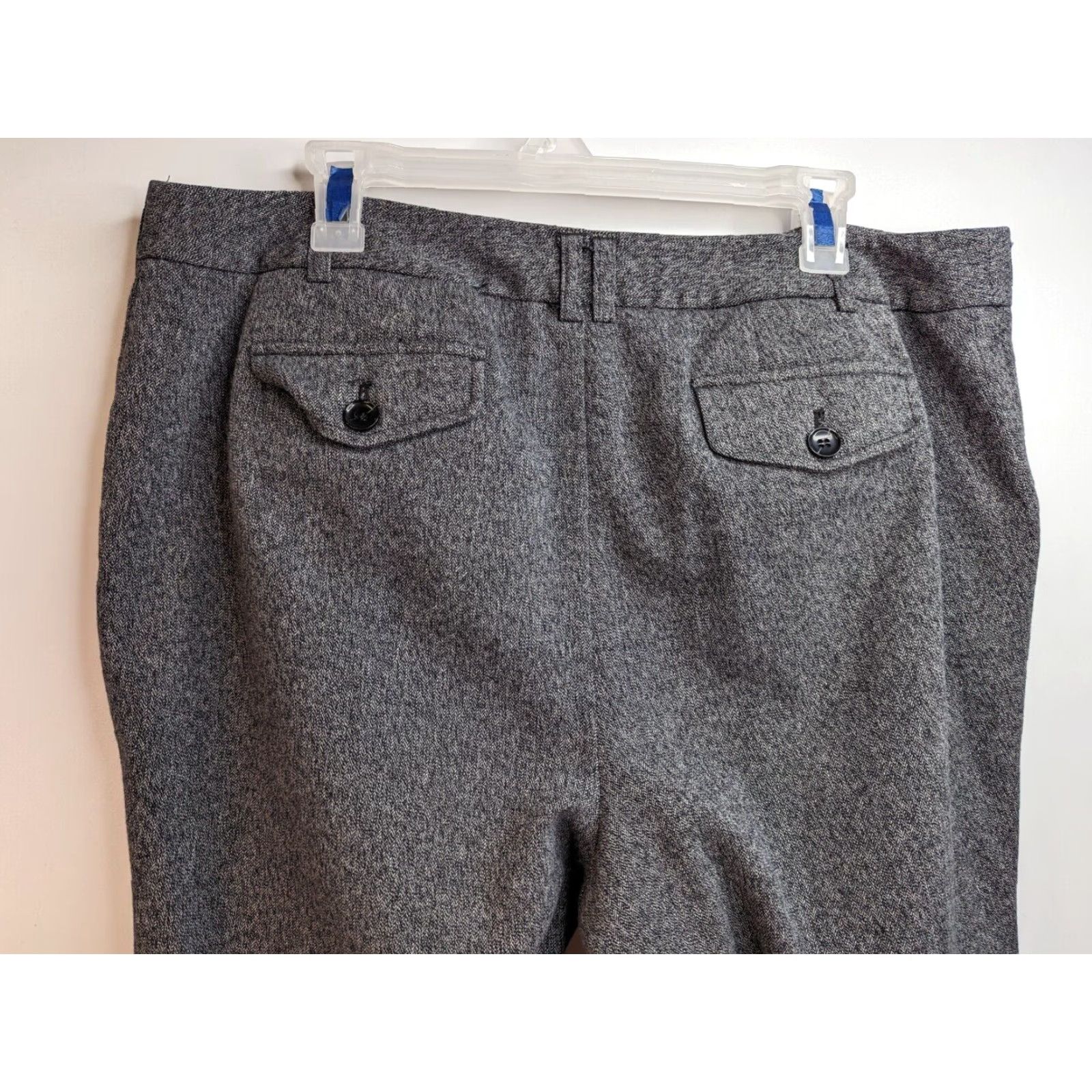 Vintage LANE BRYANT Charcoal Gray High Rise Women's 16 Casual Pant Tapered Waist 38 in Inseam 30 in Size 38" / US 16 / IT 52 - 7 Thumbnail