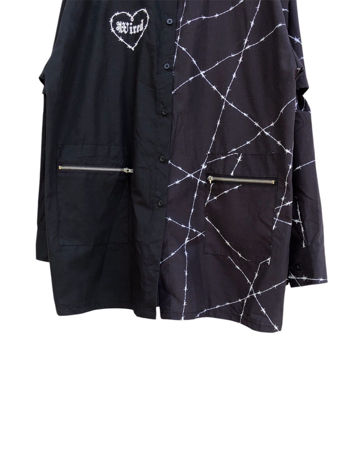 If Six Was Nine Japanese Brand Listen Flavor Wired Zipper Button Up Shirt Size US L / EU 52-54 / 3 - 6 Thumbnail