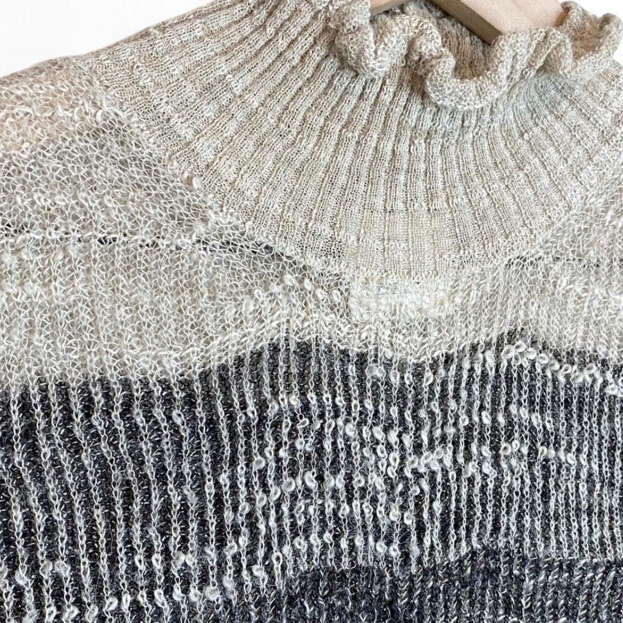 Chanel Chanel 2011 Alpaca Shimmering Metallic Ombré Turtleneck Size M / US 6-8 / IT 42-44 - 8 Thumbnail