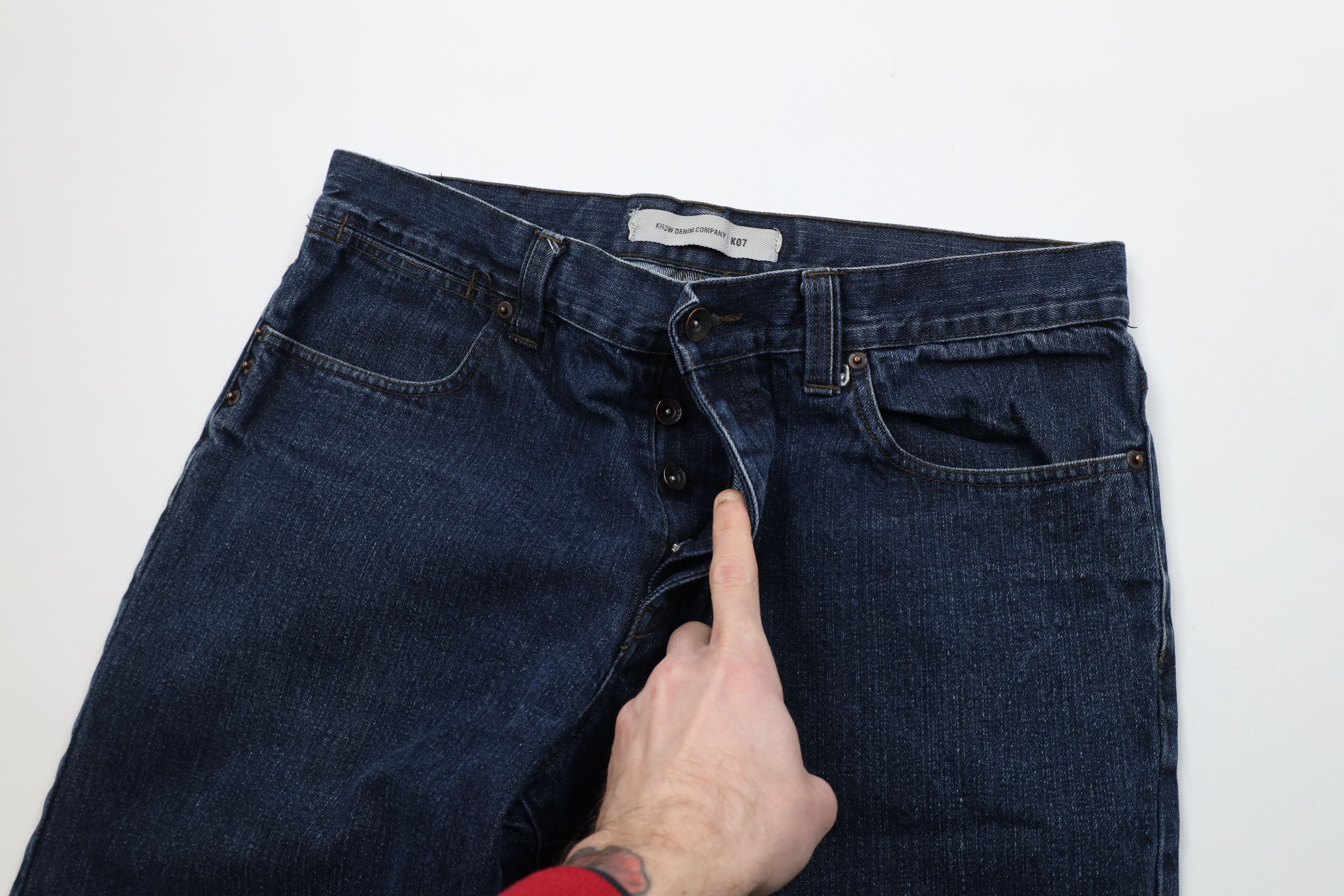 KREW Vintage 90s Y2K Krew Skateboarding Wide Leg Denim Jeans Blue Size US 36 / EU 52 - 7 Thumbnail