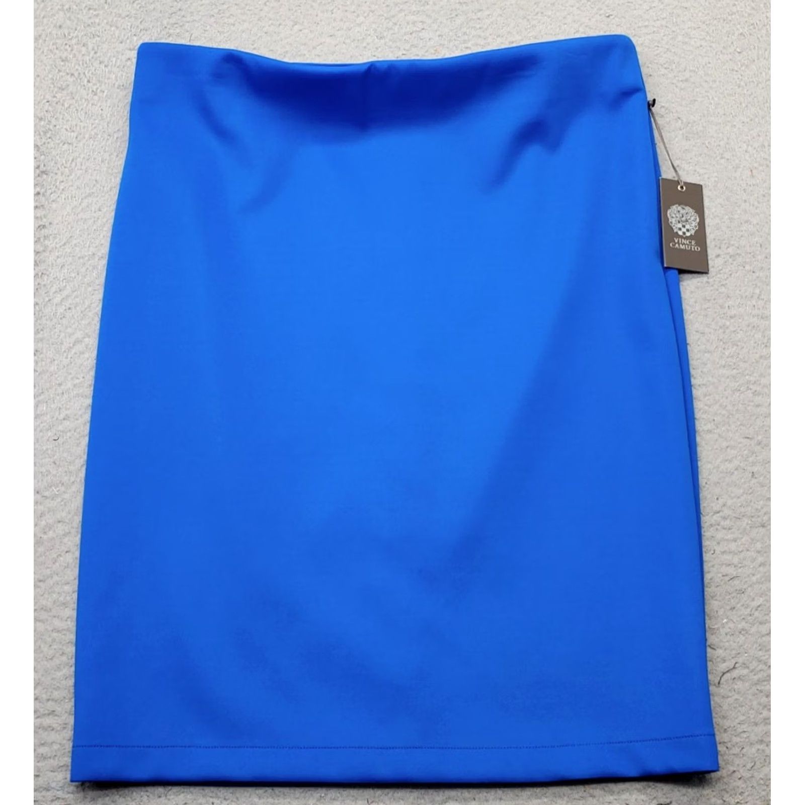 Vince Camuto Vince Camuto Womens XL Blue Stretch Pencil Skirt Back Zip Size XL Skirt"} Size 40" / US 18 - 2 Thumbnail