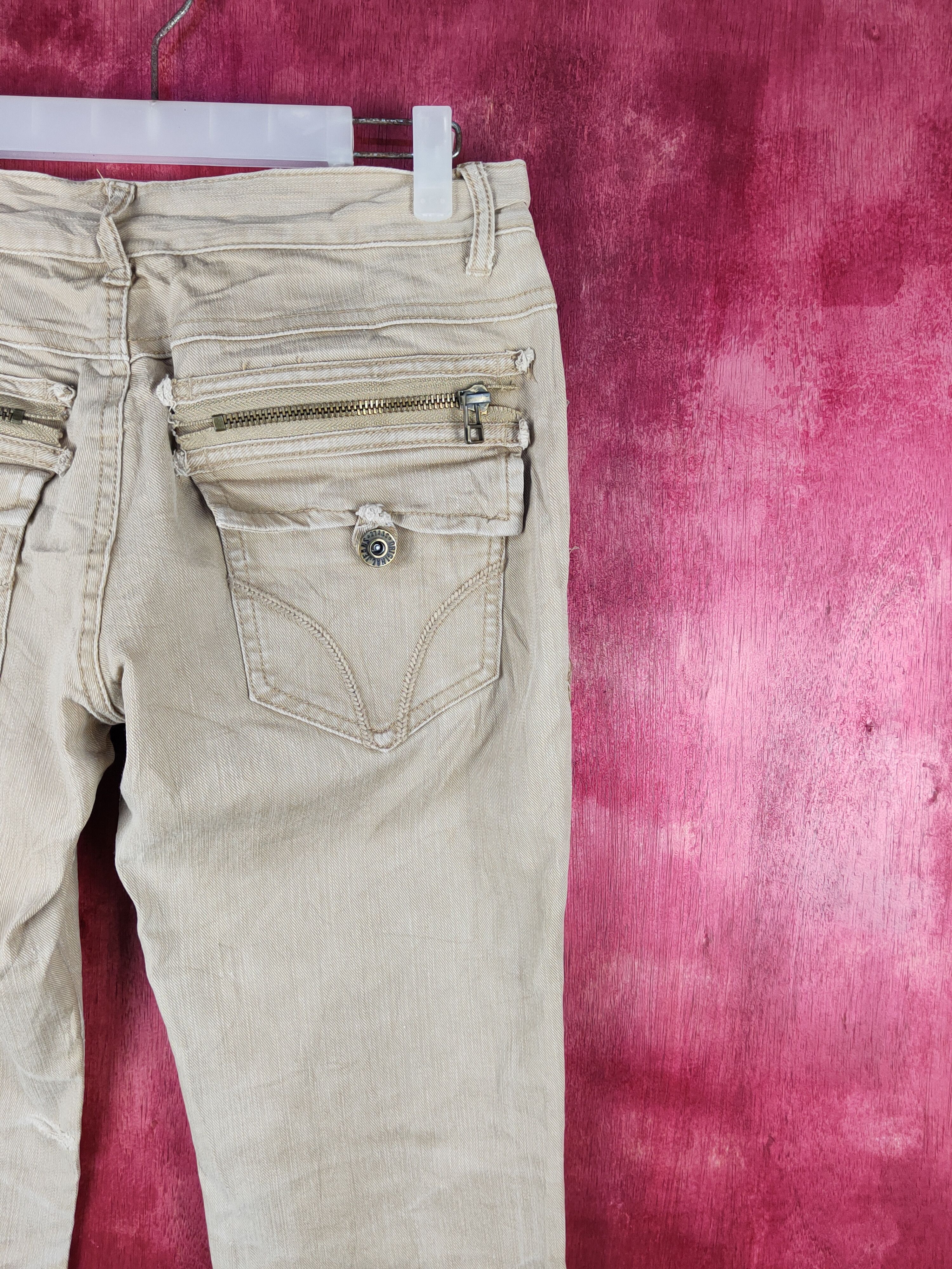 Japanese Brand Japanese Brand Brown Faded Multipocket Jeans #S1575 Size US 31 - 11 Thumbnail
