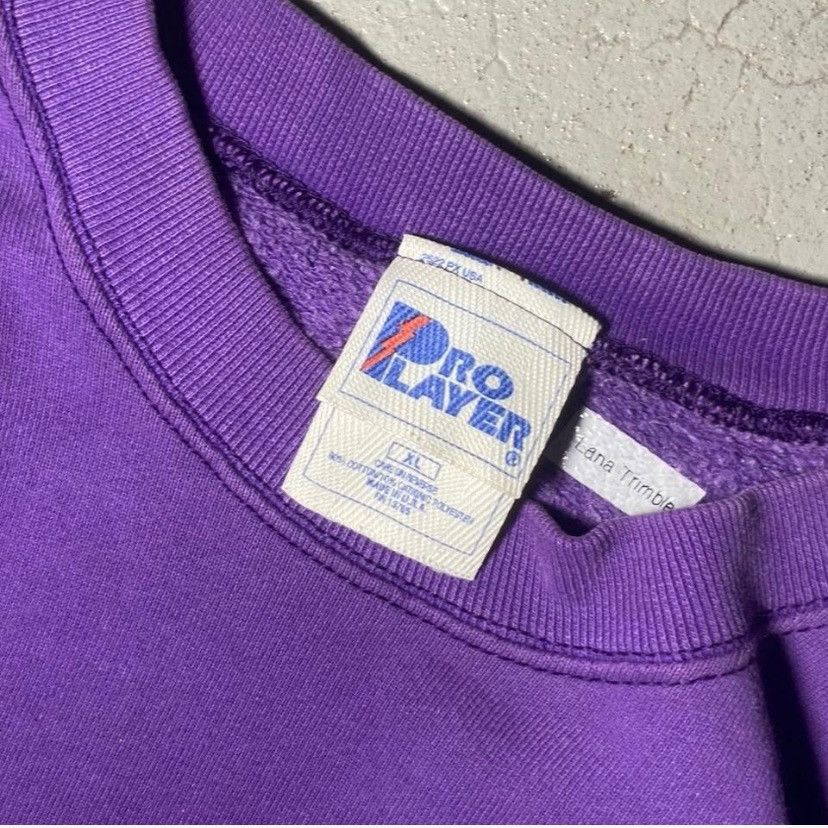 Pro Player Vintage 90s Minnesota Vikings Pro-Player Crewneck Size US XL / EU 56 / 4 - 3 Thumbnail