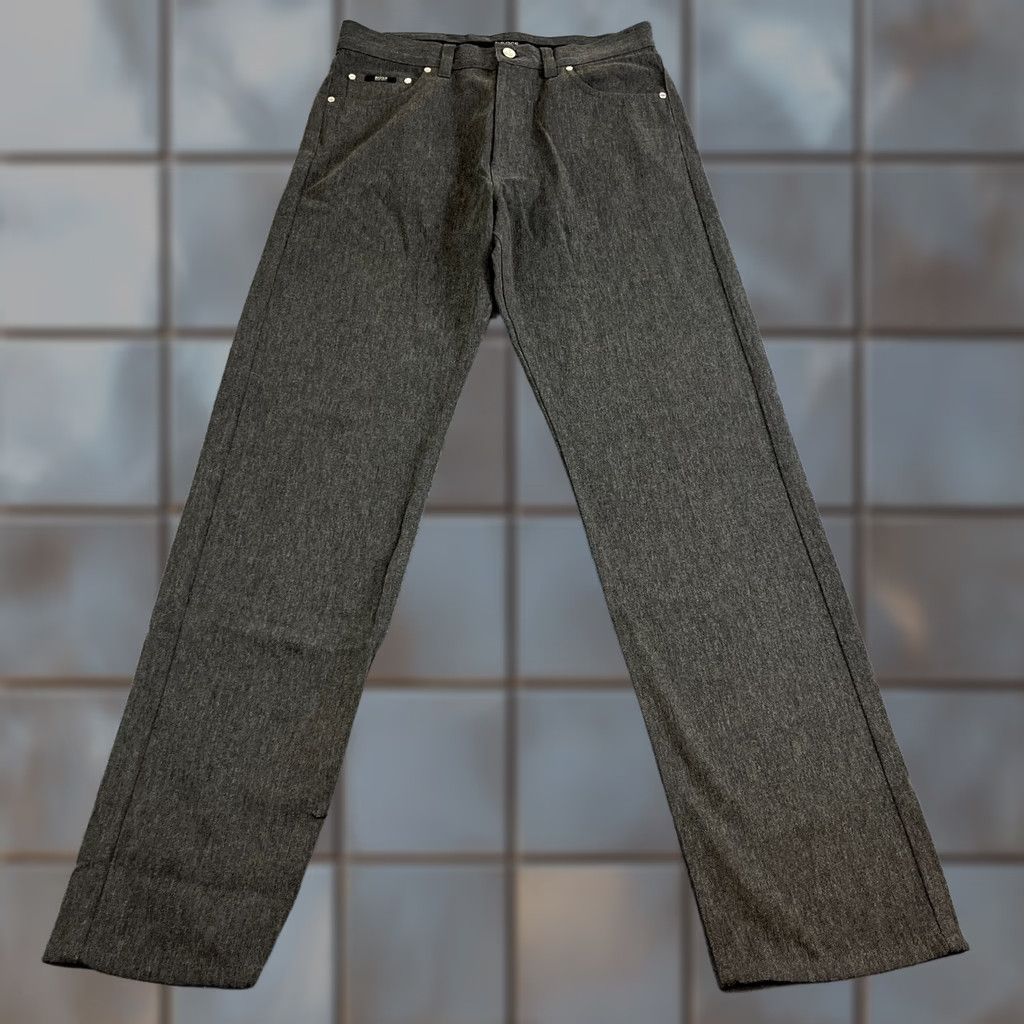 Hugo Boss HUGO BOSS Jeans Vintage 90s Grey Denim Straight 32 34 Wool Cotton Viscose 5-Pocket Mens Regular Jeans Size US 32 / EU 48 - 1 Thumbnail