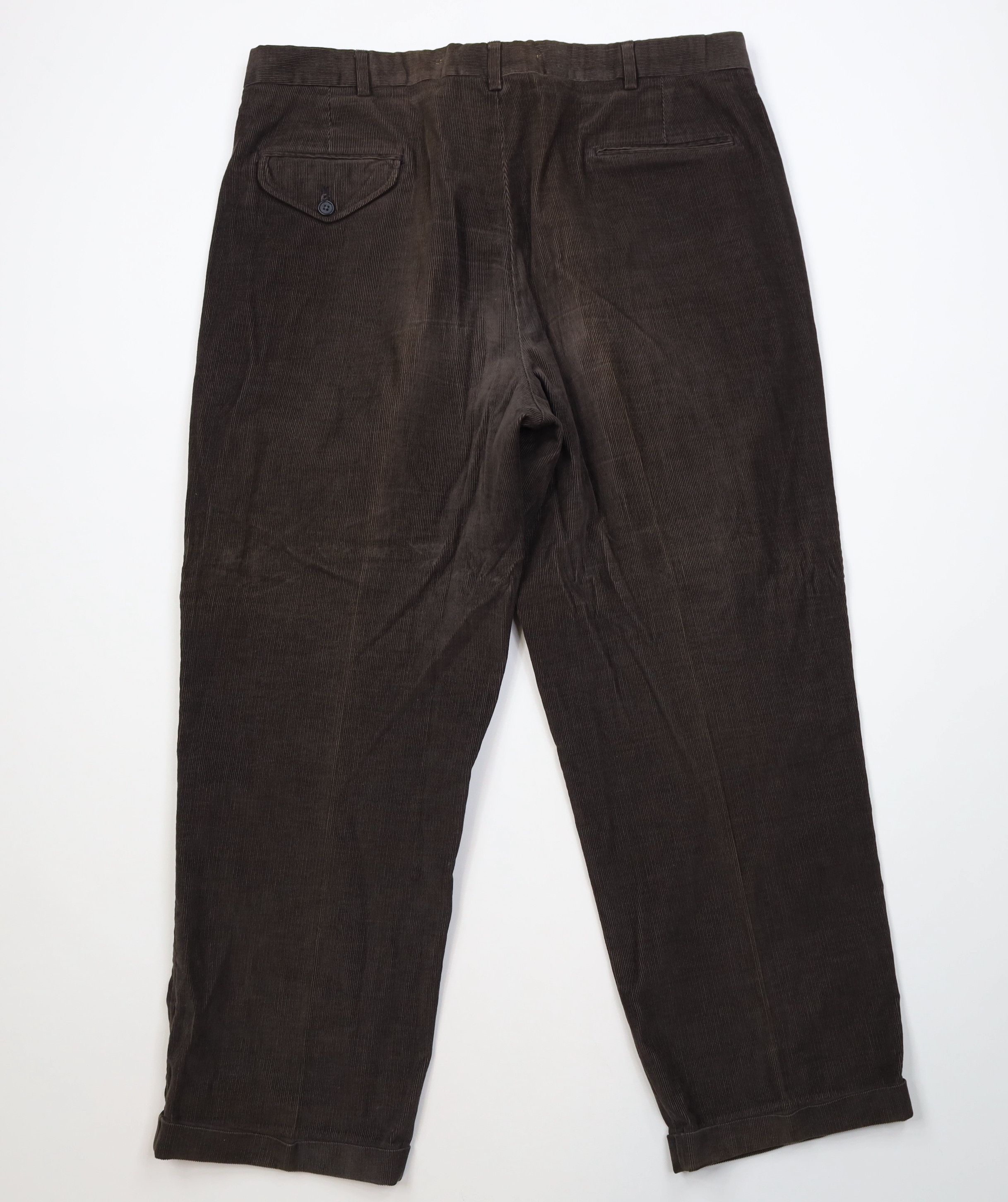 Lands' End Vintage 90s Lands End Wide Leg Corduroy Chino Pants USA Size US 38 / EU 54 - 12 Thumbnail