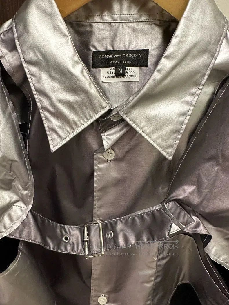 Comme des Garcons Comme des Garcons Silver Deconstructed Jacket. Size US M / EU 48-50 / 2 - 2 Thumbnail