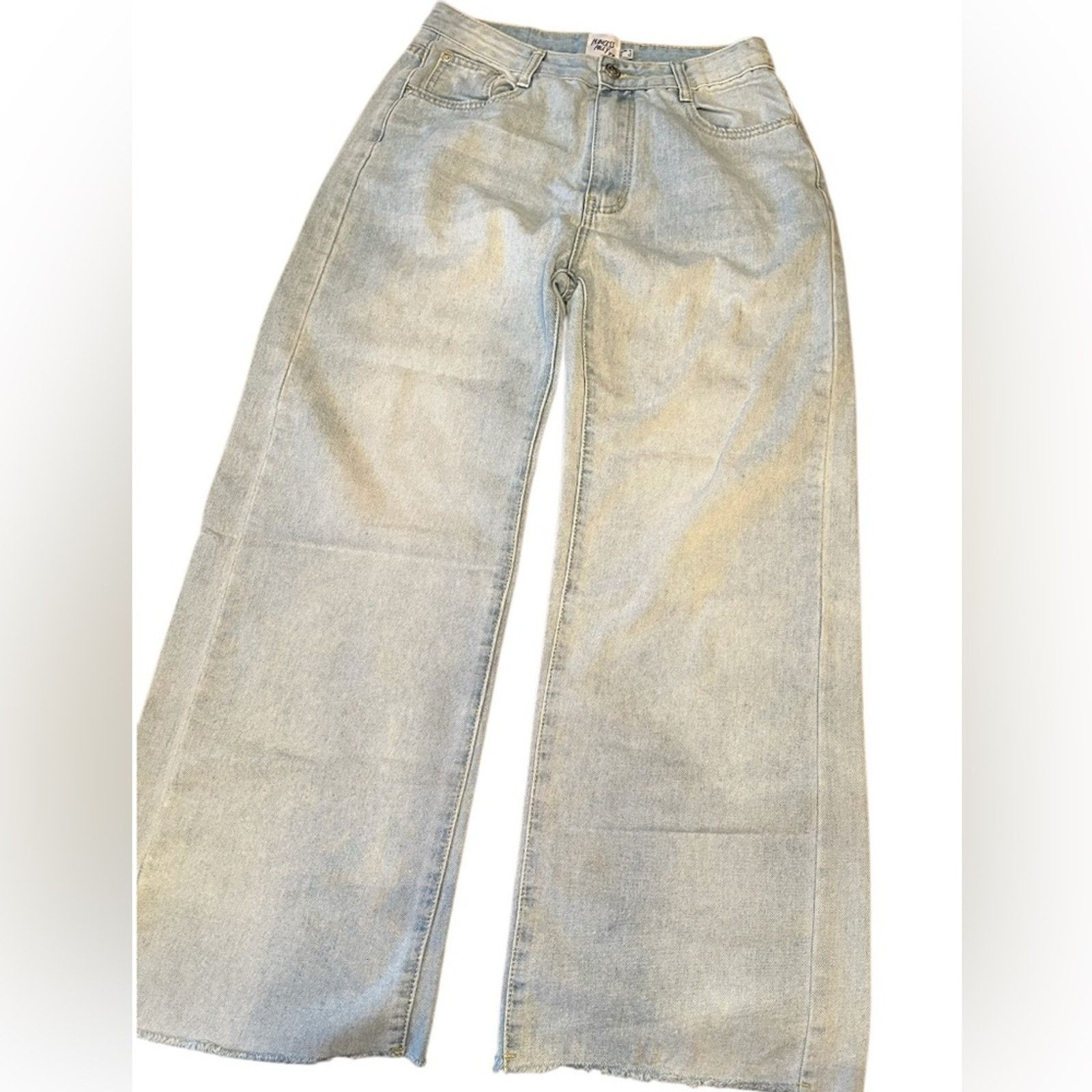 PRINCESS POLLY Princess Polly Women's Relaxed Light Wash high rise Jeans, 6 Size 28" / US 6 / IT 42 - 1 Thumbnail
