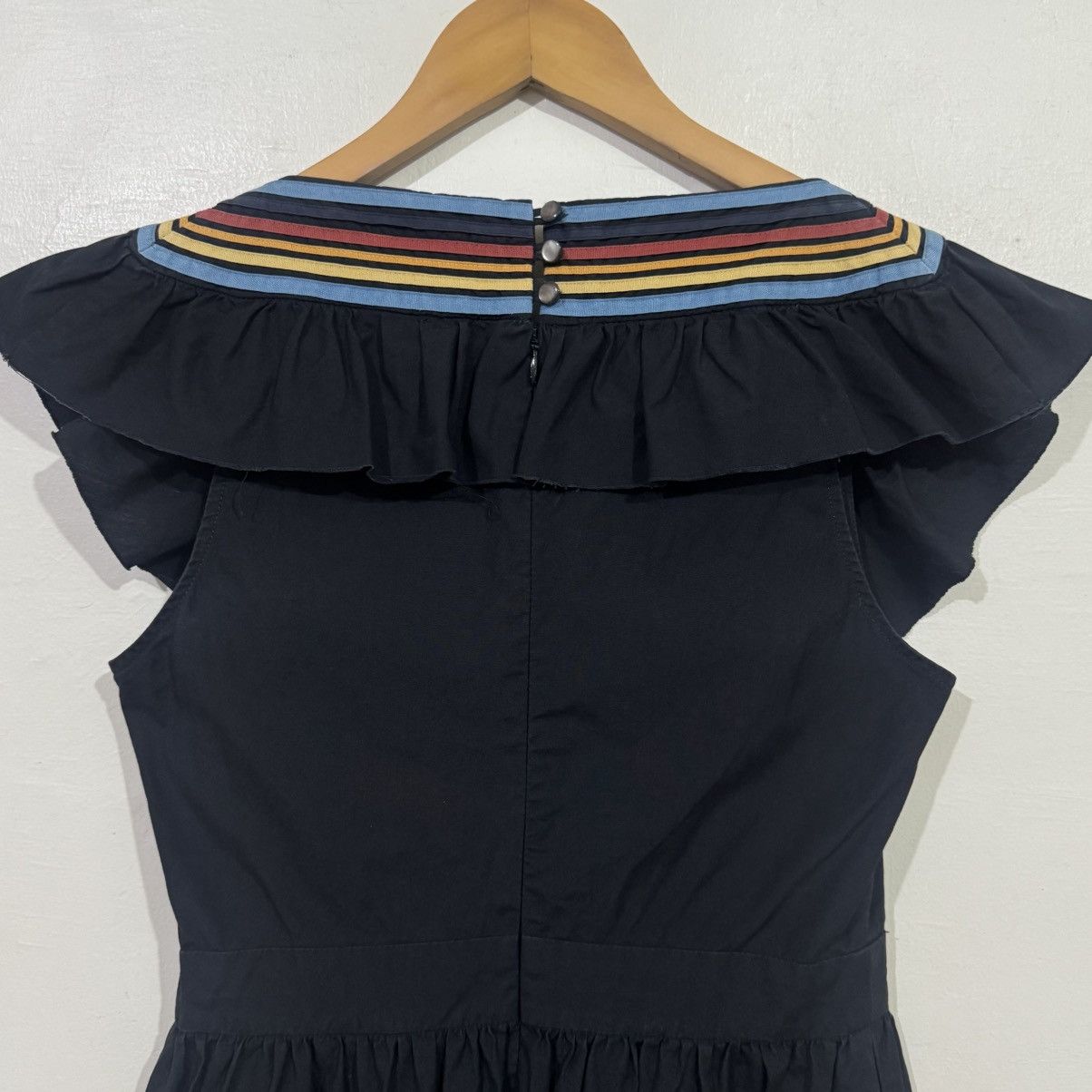 A.P.C. A.P.C Frilled Ruffled Sleeveless Dress Size XXS / US 00 / IT 34 - 11 Thumbnail