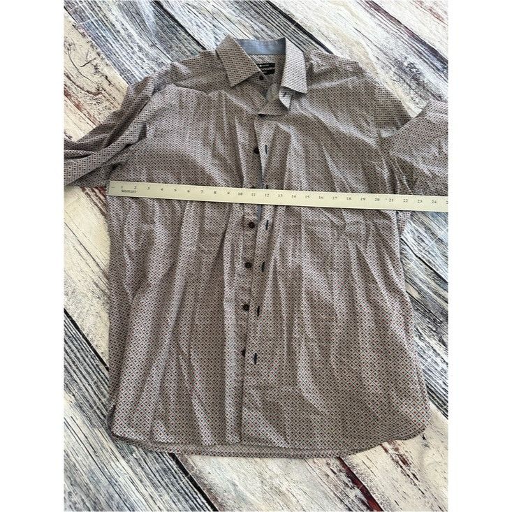 Other Hammer Made Men's Light Gray Patterned Button-Up Shirt Size US L / EU 52-54 / 3 - 8 Thumbnail