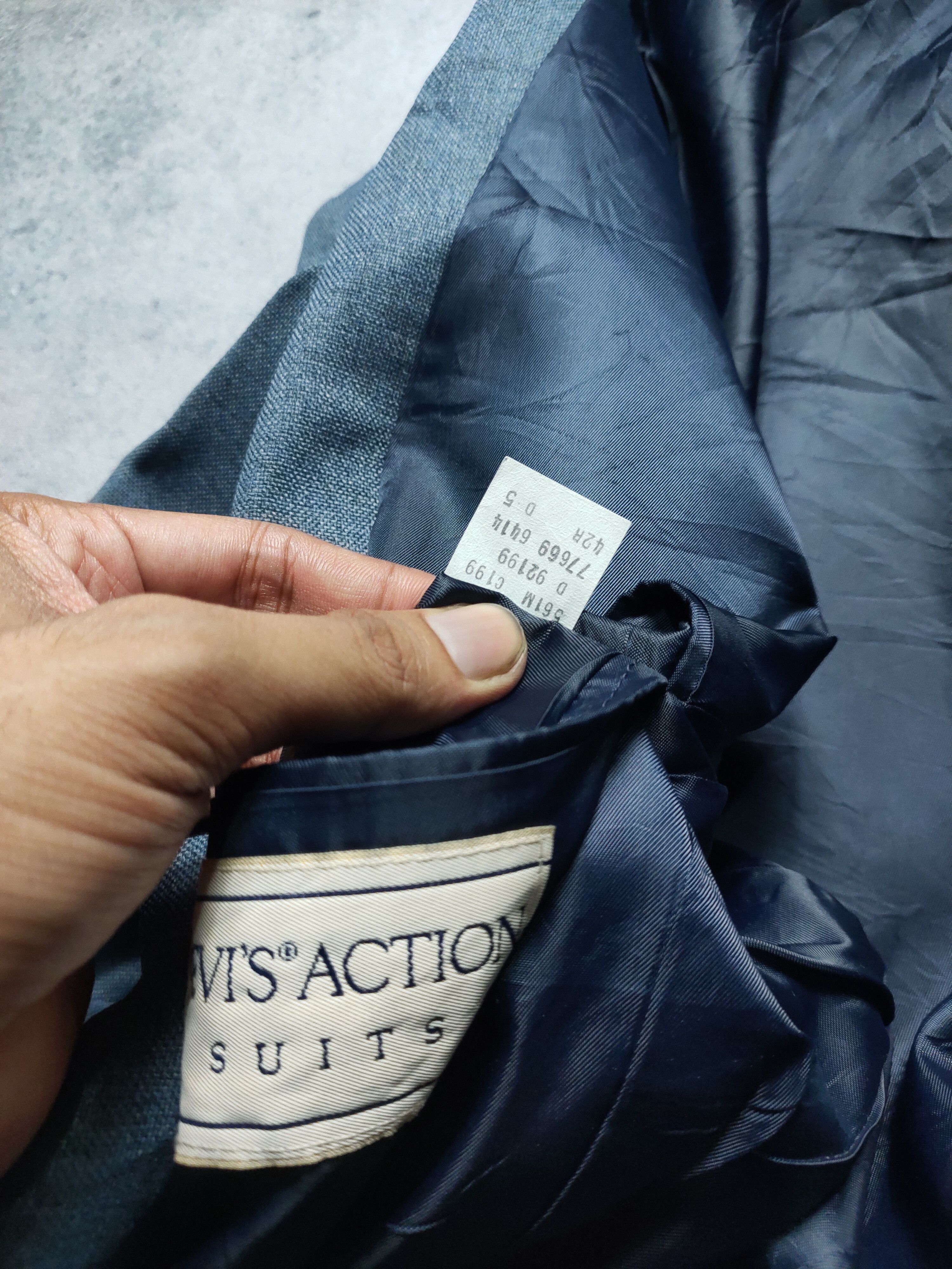 Levi's Vintage Clothing Vintage Levis Sta-Prest Action Suit Size 42R - 3 Thumbnail