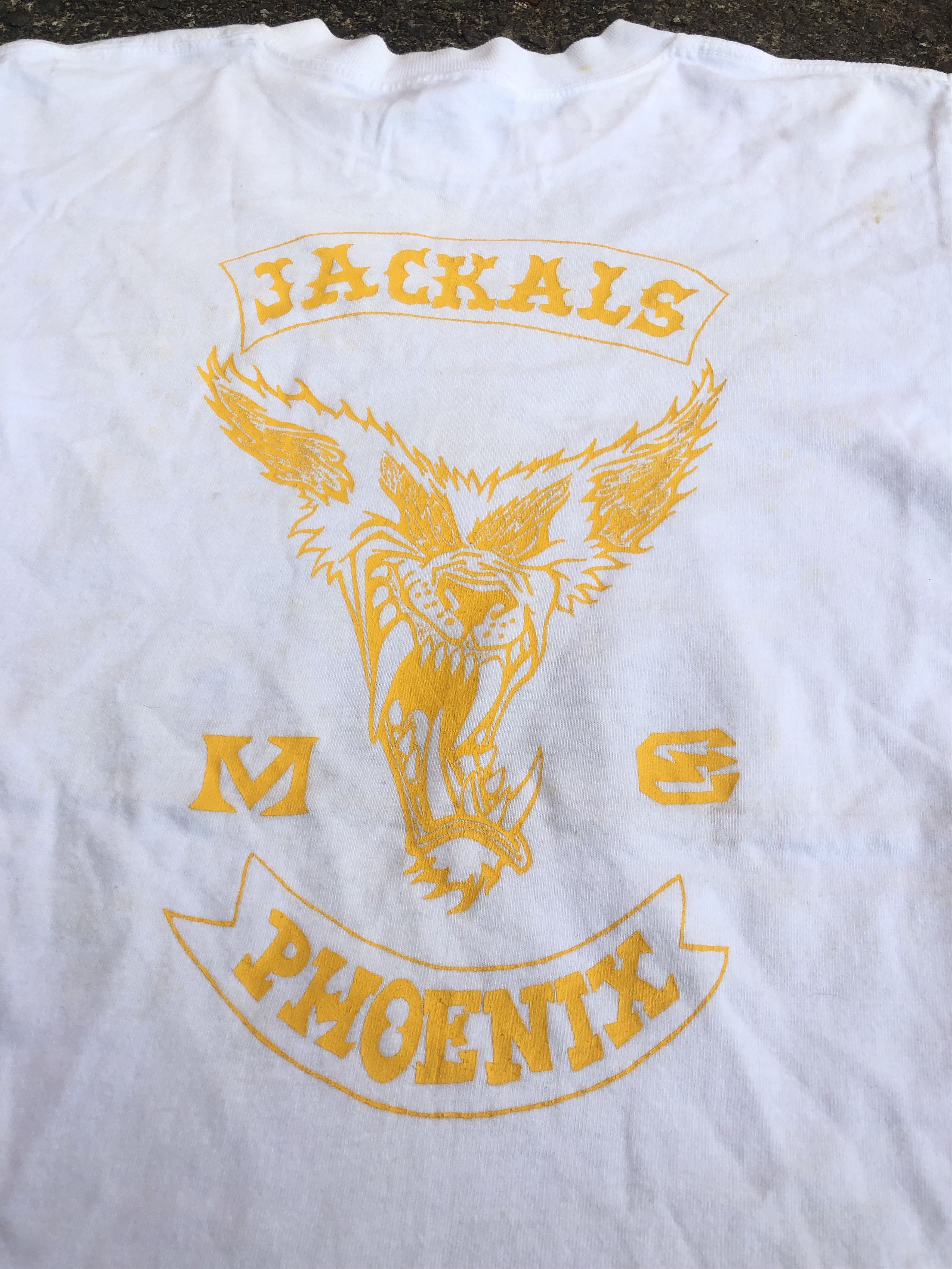 Vintage 🔥Vintage JACKALS PHOENIX MOTORCYCLE CLUB T-Shirt Size US M / EU 48-50 / 2 - 6 Thumbnail