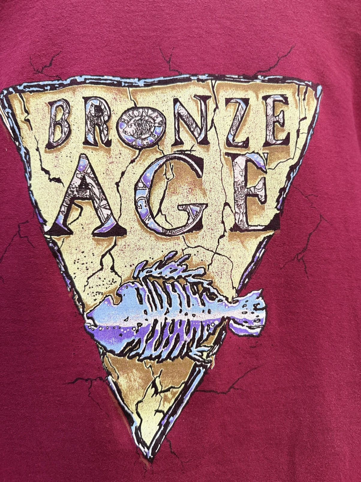 Girl Skateboards Vintage 90s Bronze Age Skateboard Faded Tee Size US L / EU 52-54 / 3 - 3 Thumbnail