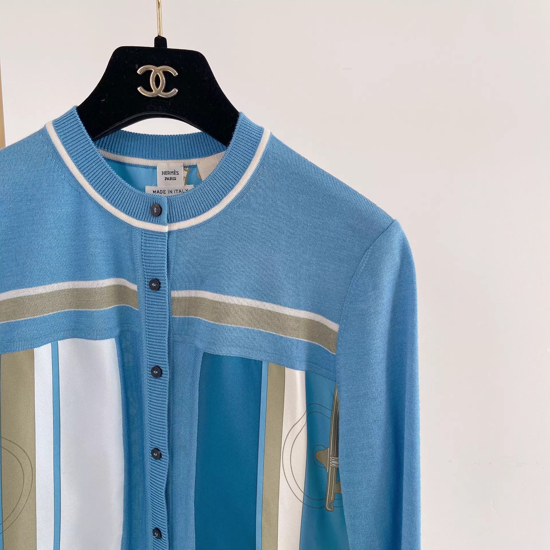 Hermes Hermes blue silk shirt 34 Size XS / US 0-2 / IT 36-38 - 3 Thumbnail