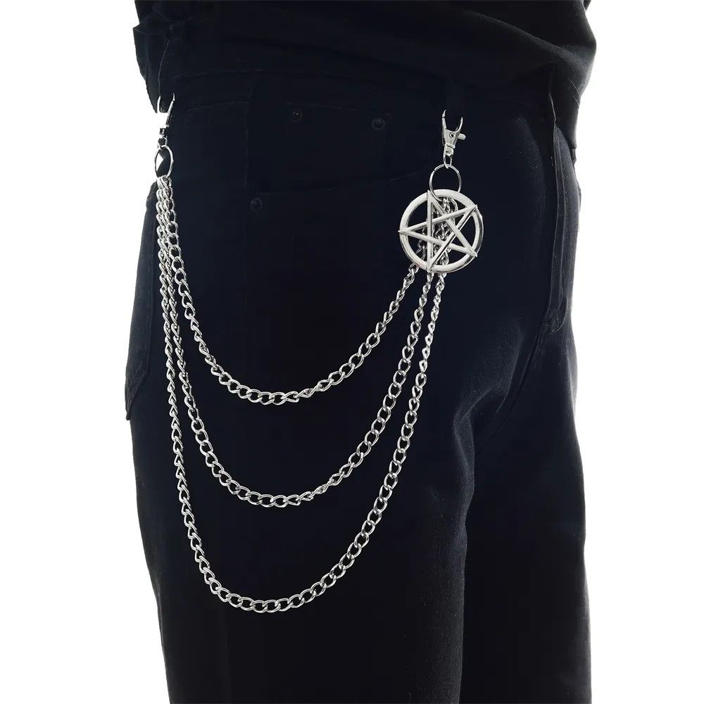 Jewelry Pentagram Pants Belt Waist Chains Jewelry Accessories Size ONE SIZE - 1 Thumbnail