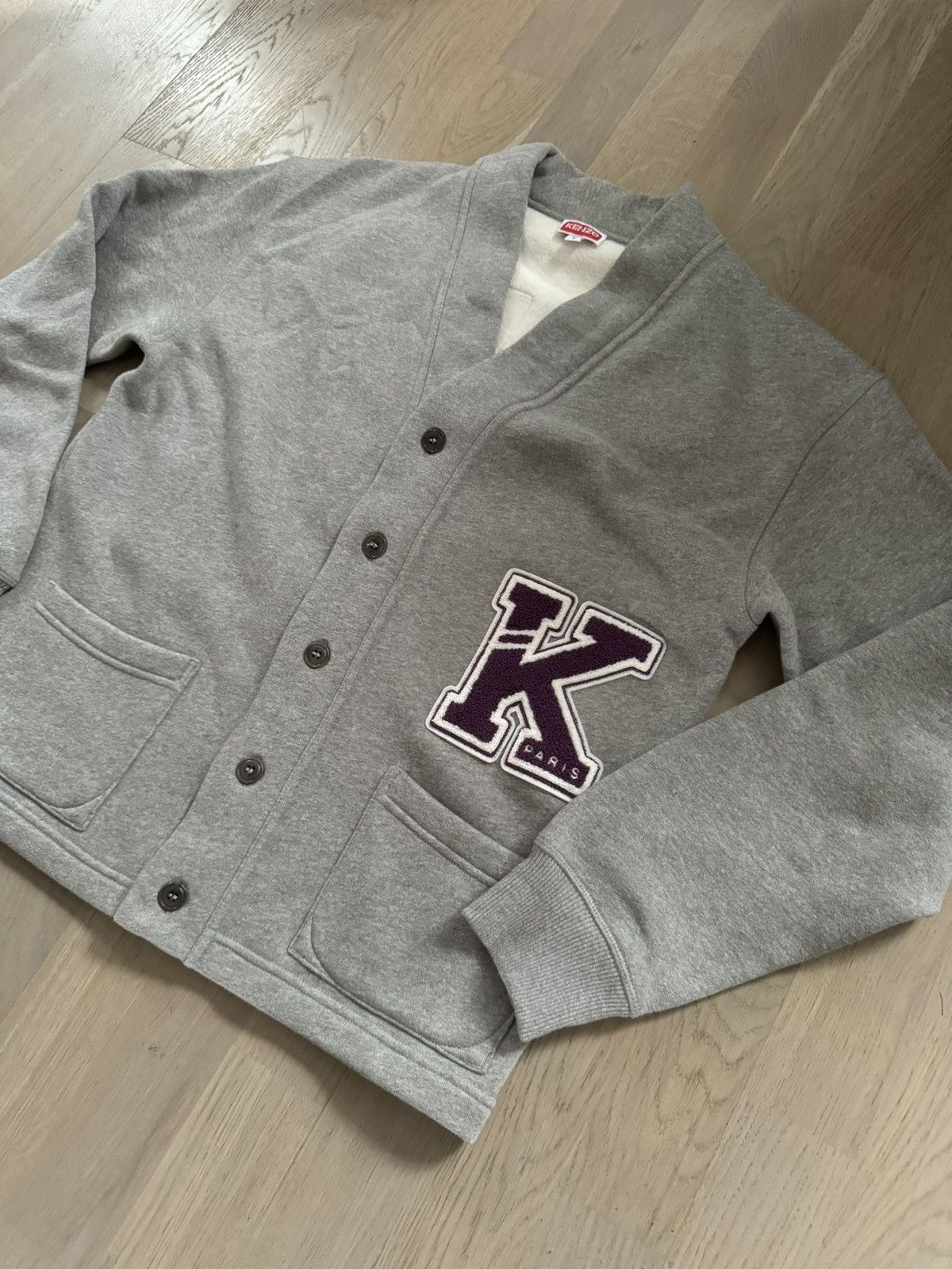 Kenzo KENZO varsity cardigan sweatshirt Tape Measurements in photo Size US S / EU 44-46 / 1 - 1 Thumbnail