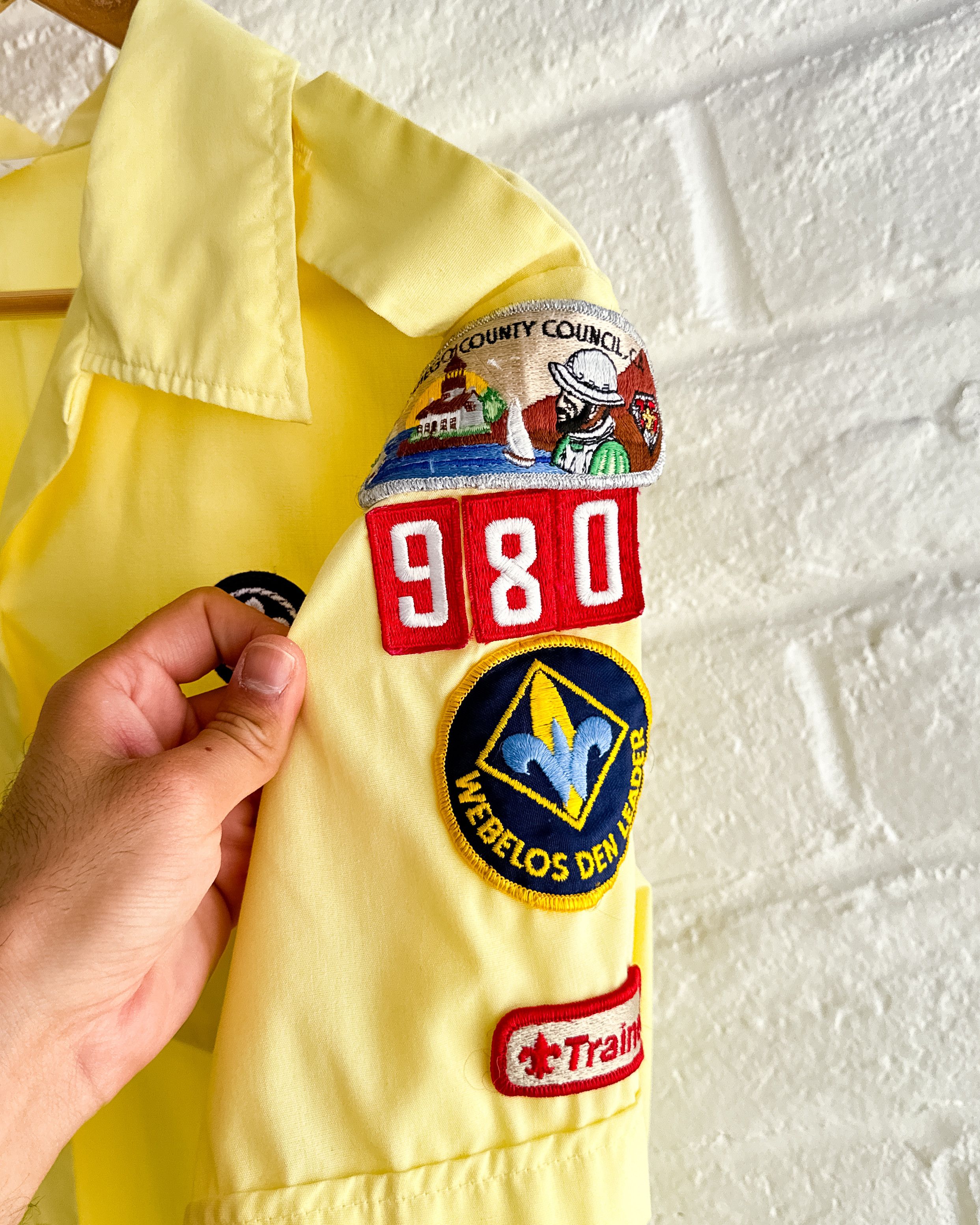 Vintage Vintage 80s Boy Scouts Of American Shirt Yellow XL San Diego Size US XL / EU 56 / 4 - 5 Thumbnail