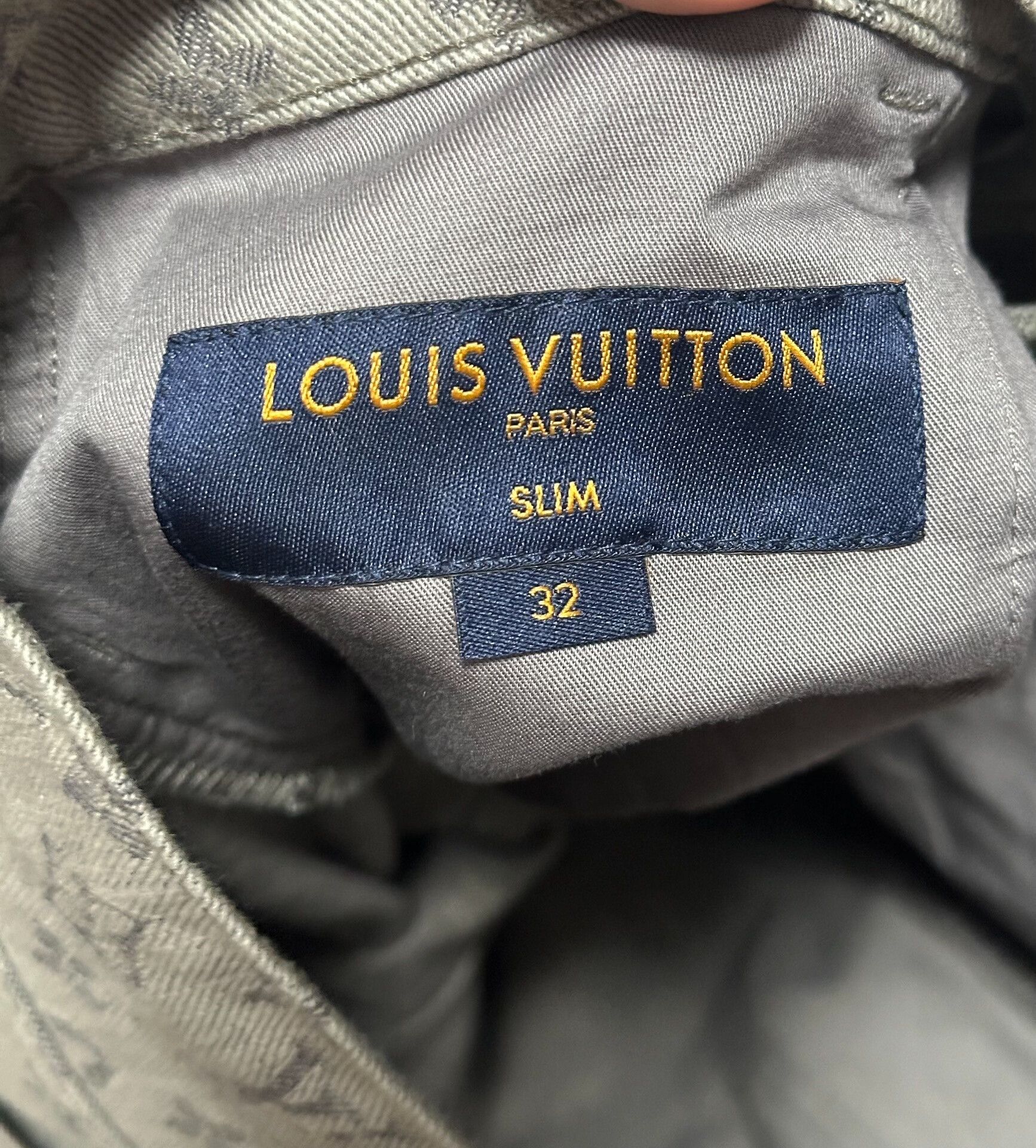 Louis Vuitton LV Monogram Logo Straight Leg Denim Pants Size US 32 / EU 48 - 3 Thumbnail