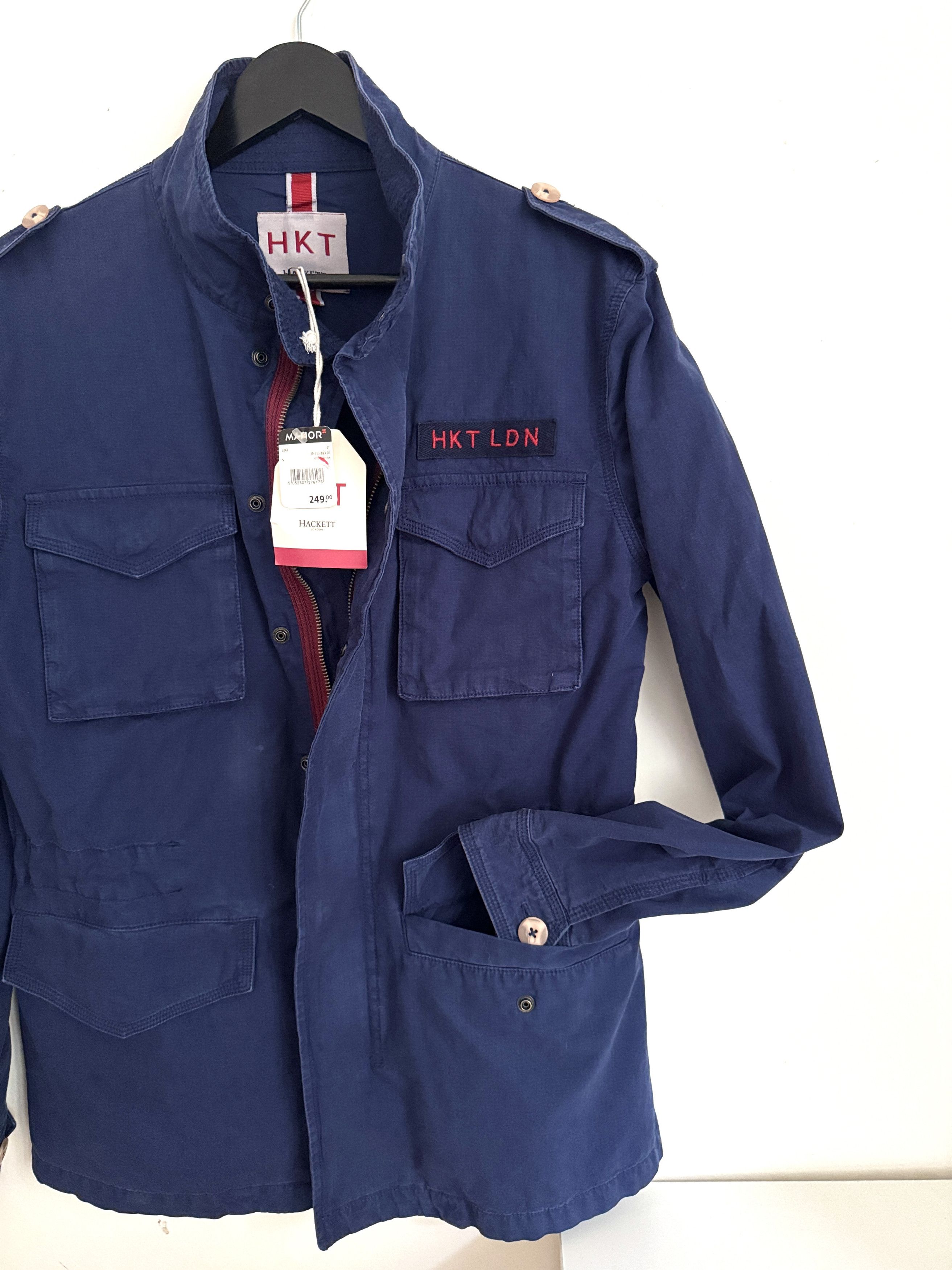 Hackett Hackett HKT London Cotton 4 Pocket Velo Jacket Navy S Size US S / EU 44-46 / 1 - 5 Thumbnail