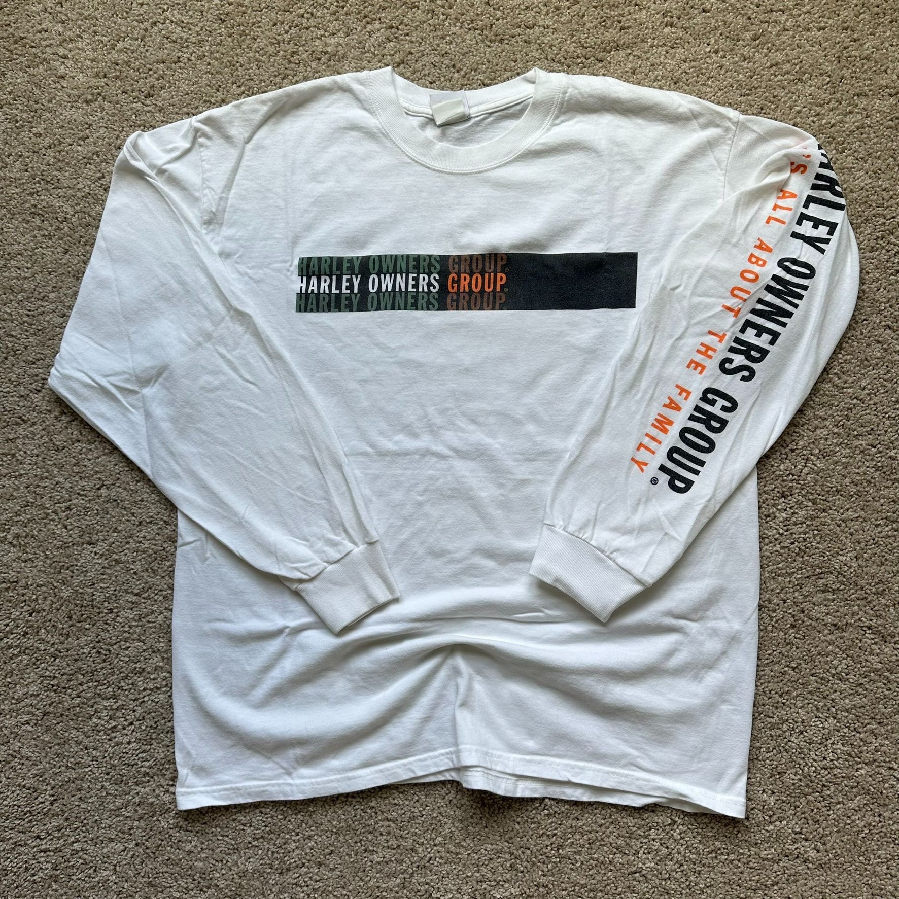 Harley Davidson Vintage Harley Owners Group T-Shirt Long Sleeve Y2K Biker Size US L / EU 52-54 / 3 - 1 Thumbnail