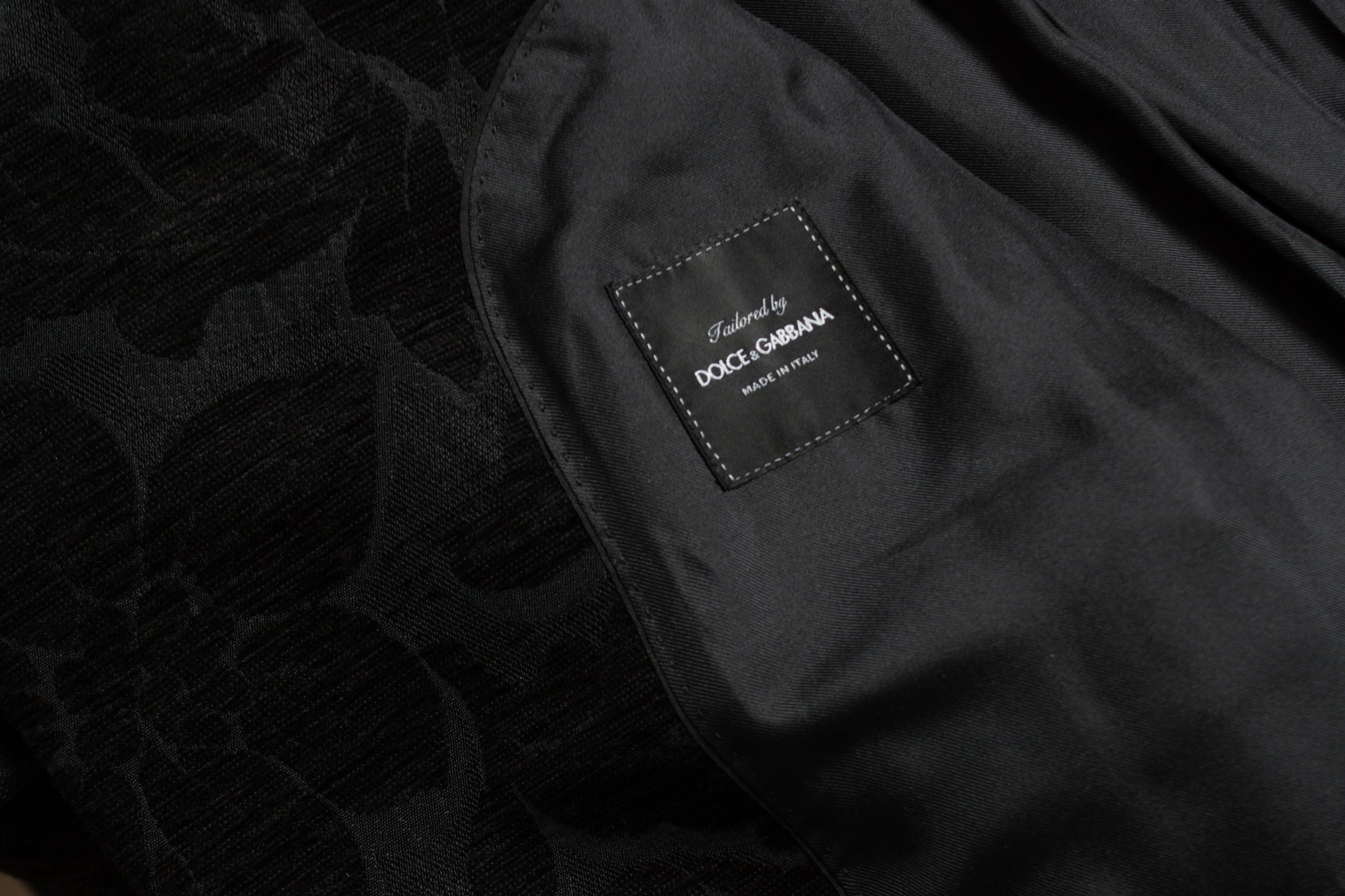 Dolce & Gabbana Dolce & Gabbana, Black jacquard woven coat Size US L / EU 52-54 / 3 - 8 Thumbnail