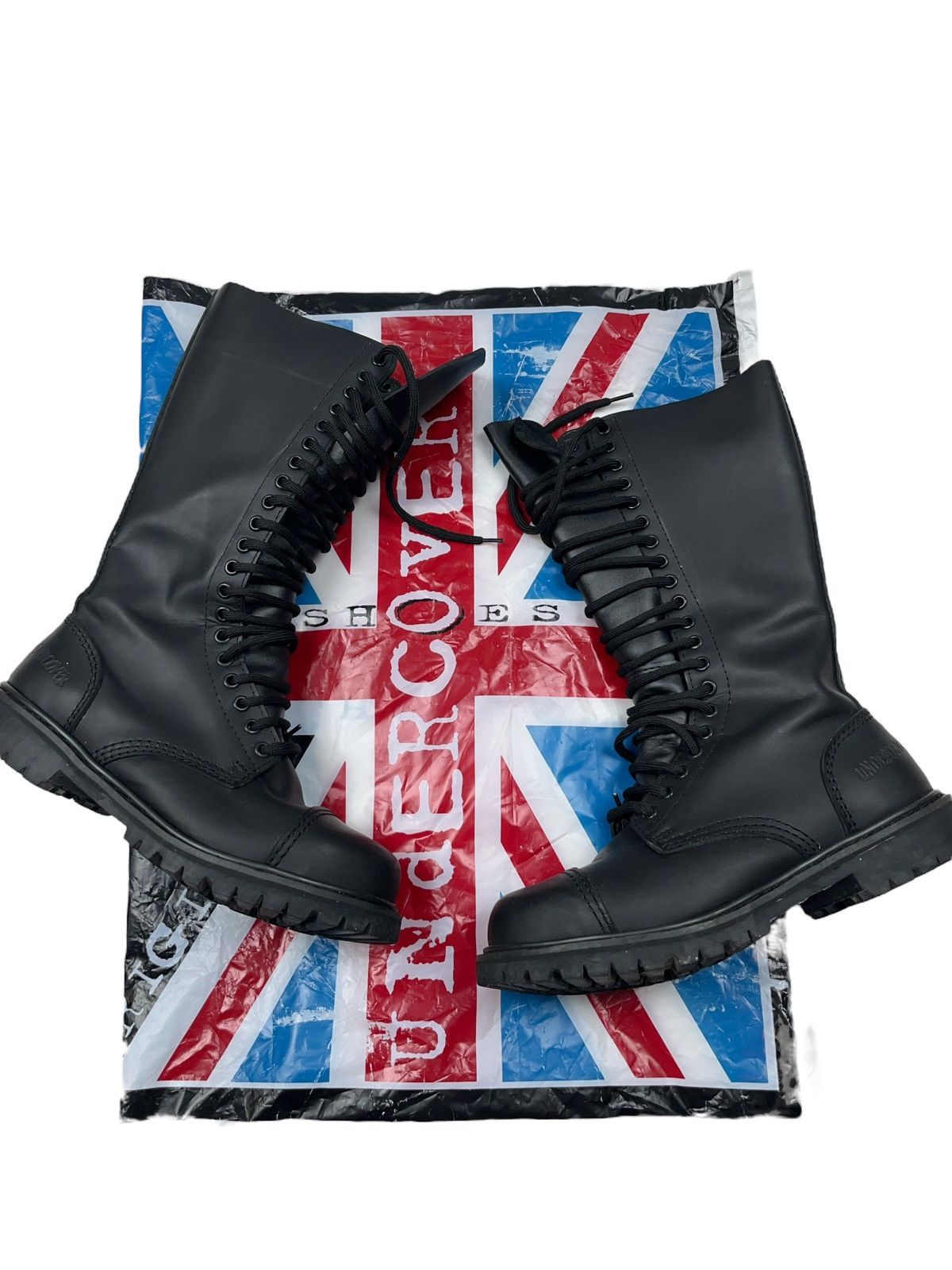 Undercover Vintage Undercover 20 Eye High Leather Combat Boot Steel Toe Size US 9 / EU 42 - 2 Thumbnail