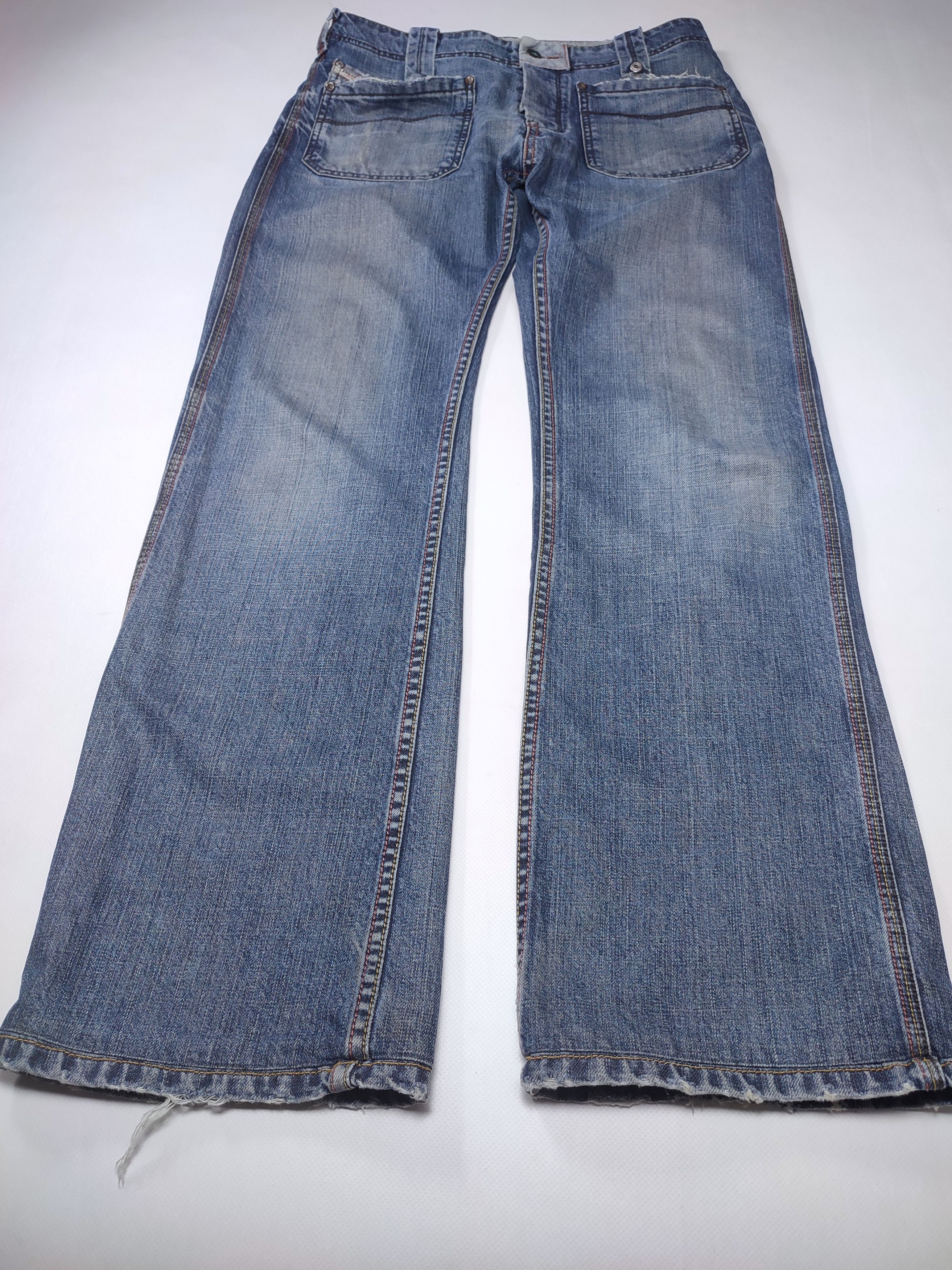 Diesel Diesel Moorix Washed Straight Damaged Denim Pants Size US 30 / EU 46 - 7 Thumbnail