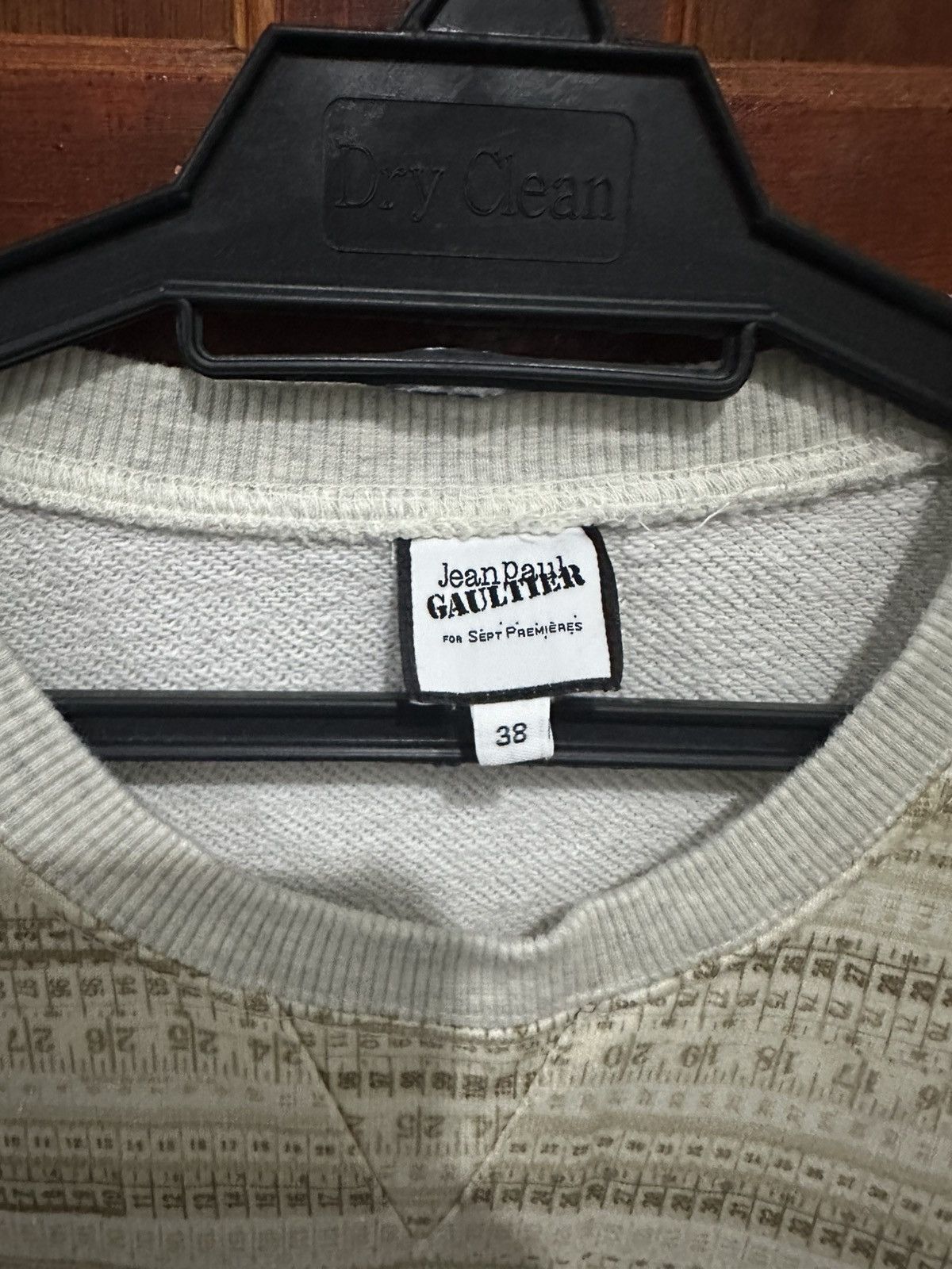 Jean Paul Gaultier Vintage Jean Paul Gaultier Measuring Overprint sweatshirt Size US S / EU 44-46 / 1 - 3 Thumbnail