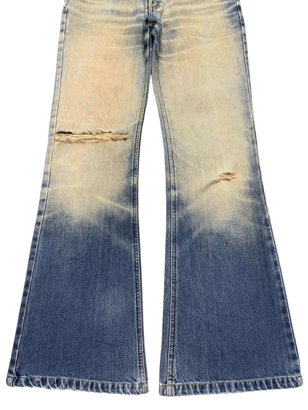 Lee Vintage 90s Lee Rider Mud Wash Faded Whiskers Wide Leg Flare Size 26" / US 2 / IT 38 - 7 Thumbnail