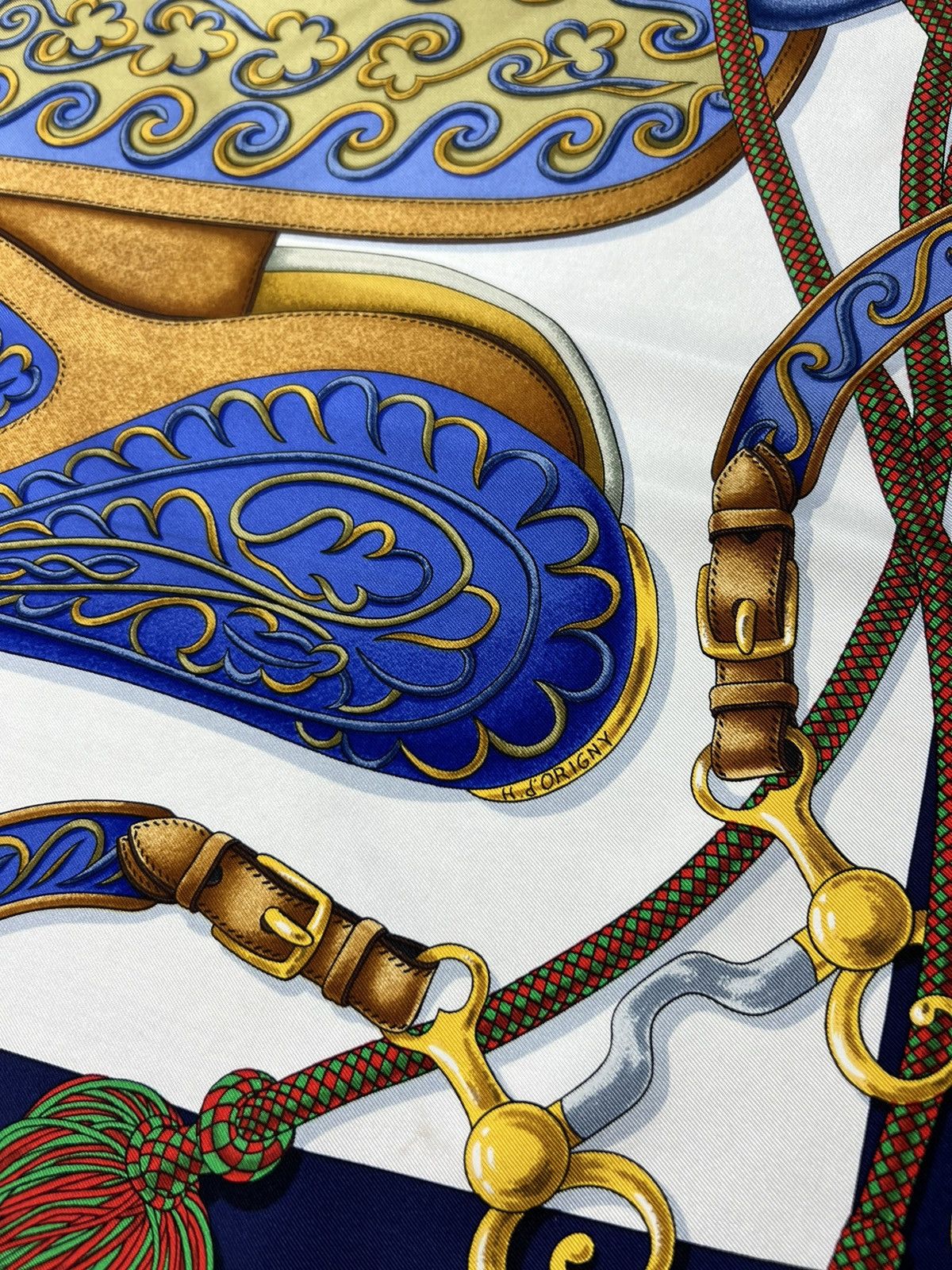 Hermes Vintage Hermes Kare90 Festival By Henri D'origny Silk Scarf Size ONE SIZE - 3 Thumbnail