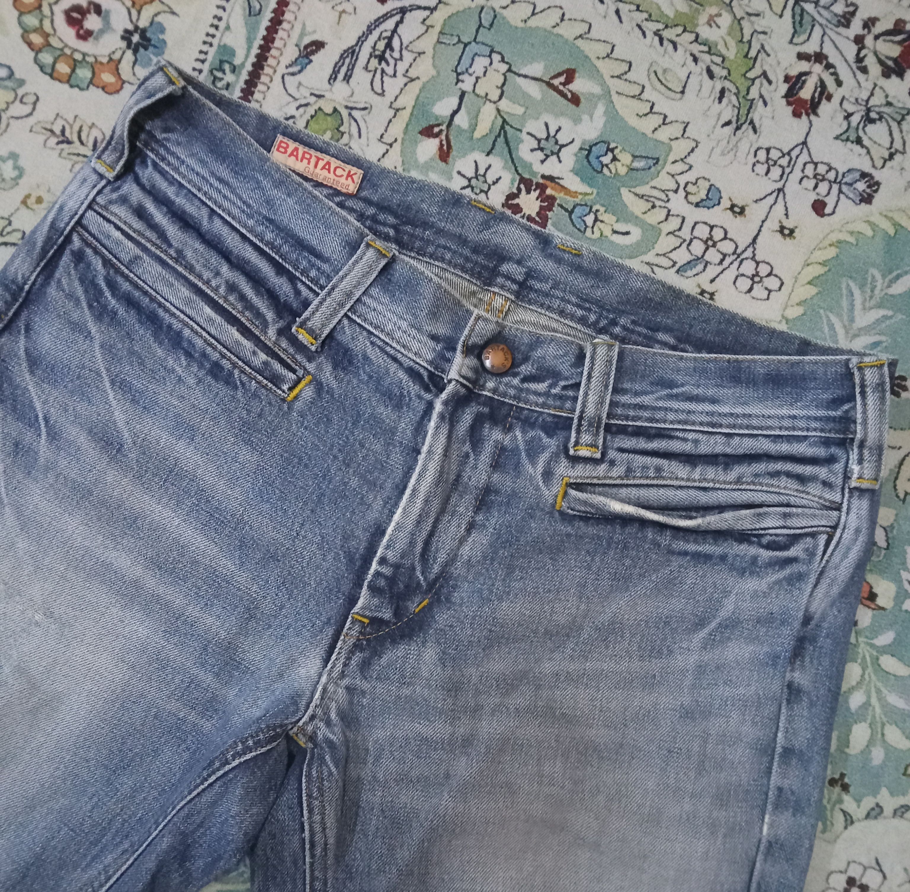 Japanese Brand Bartack Distressed Vintage Denim Biker Pants Size US 32 / EU 48 - 8 Thumbnail