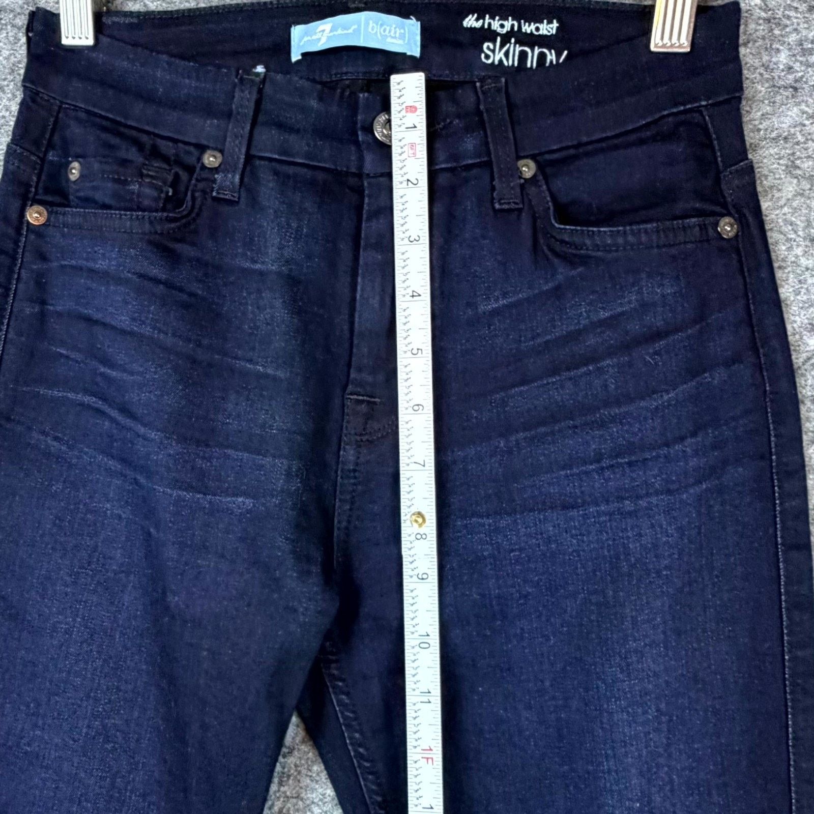 7 For All Mankind 7 For All Mankind Skinny Jeans Womens 26 Blue High Waist Size 26" / US 2 / IT 38 - 6 Thumbnail