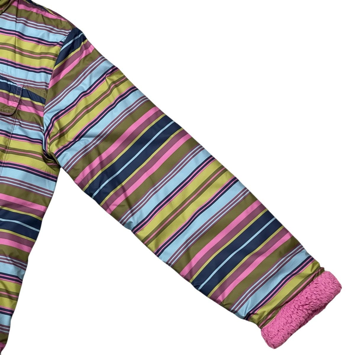 Patagonia Patagonia Reversible Striped Sherpa Fleece Puffer Jacket Size L / US 10 / IT 46 - 8 Thumbnail