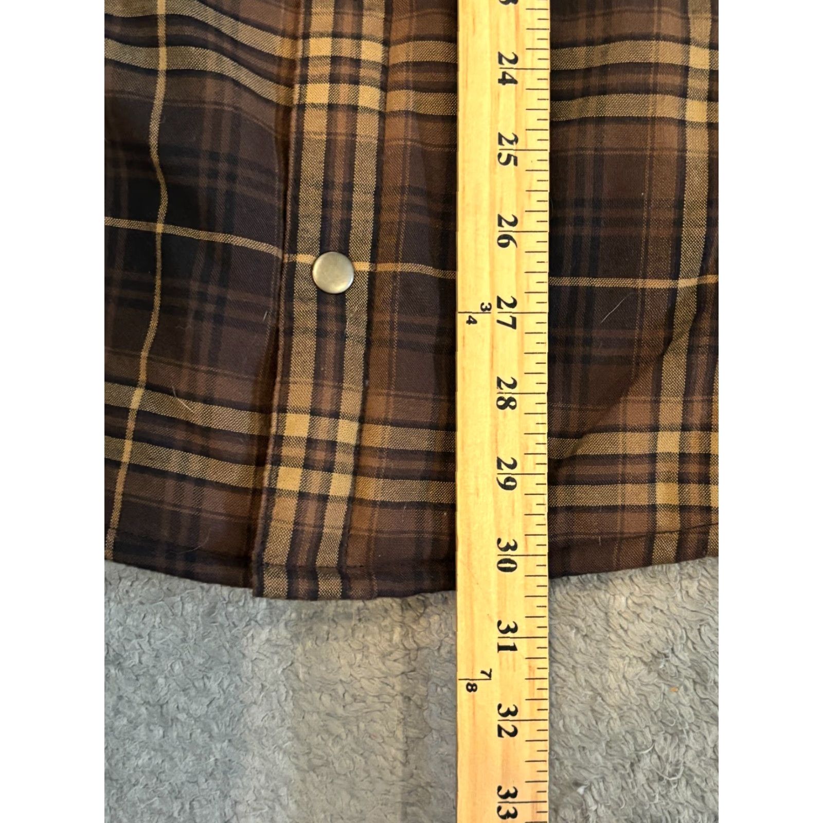 Vintage VINTAGE KUHL Joyrydr Sherpa Lined Flannel Plaid Shacket Mens Small Brown Snap 7253 Size US S / EU 44-46 / 1 - 4 Thumbnail