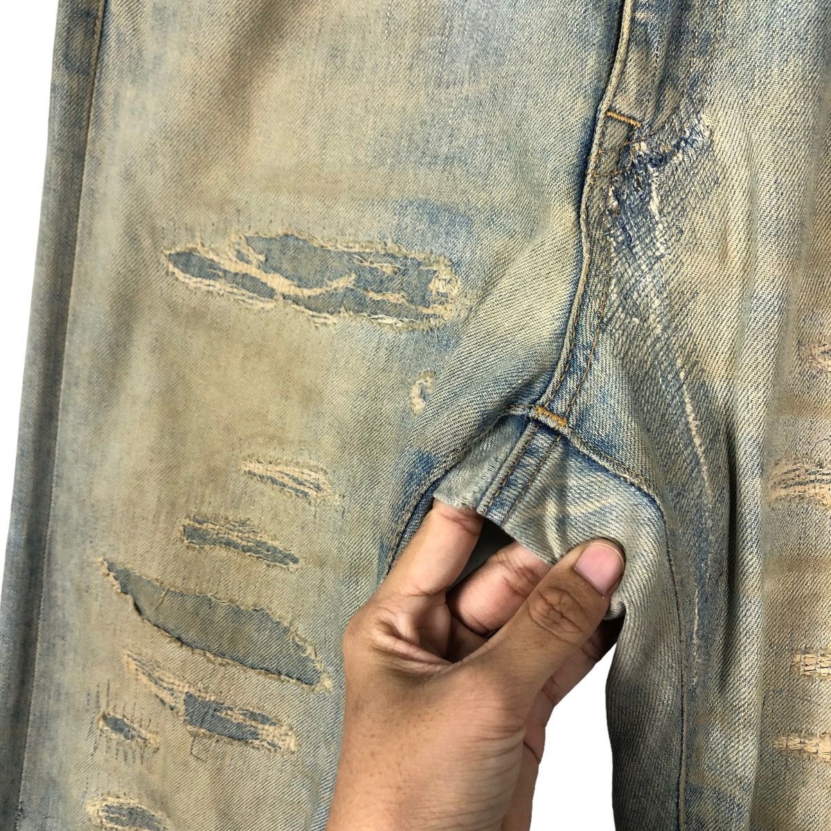 Japanese Brand 🔥VINTAGE DENIM JEANS BEVERLY JAPAN ISSEY MIYAKE Size US 34 / EU 50 - 15 Thumbnail