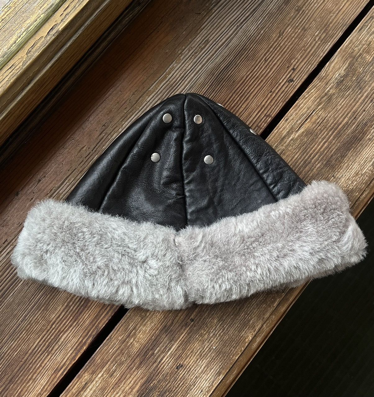 Japanese Brand OpiumBlack Y2K Mongolian hat Vintage Rap Fur hype Size ONE SIZE - 5 Thumbnail