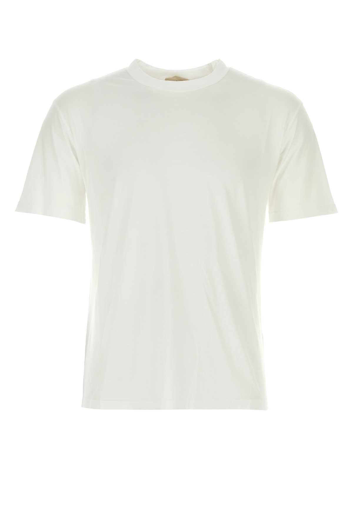 image of Ten C White Cotton T-Shirt, Men's (Size Large)