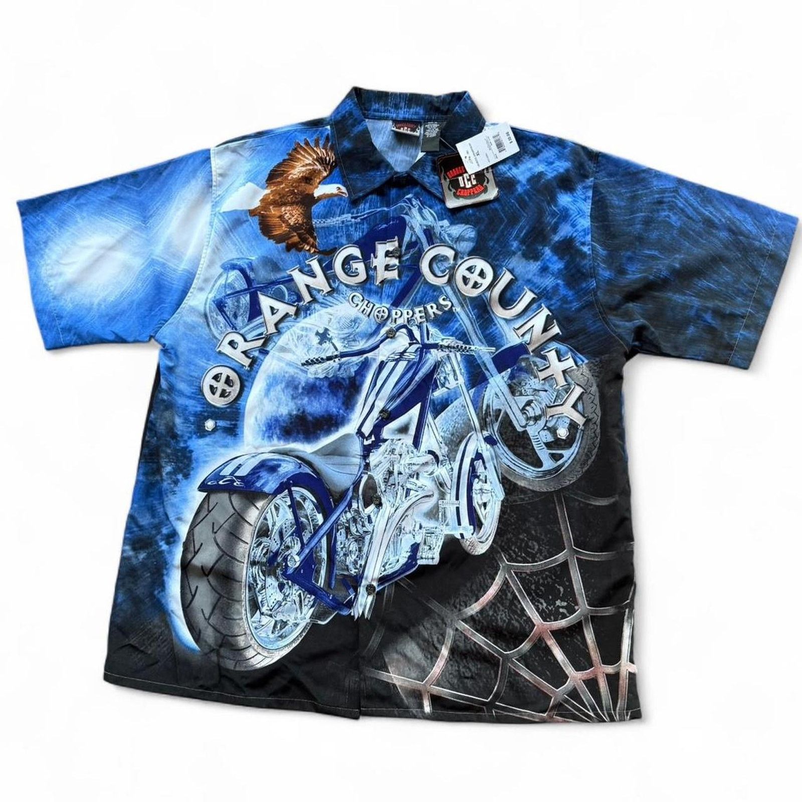 Vintage Vintage 2004 Orange County Choppers Button Up Shirt Size US XL / EU 56 / 4 - 1 Thumbnail