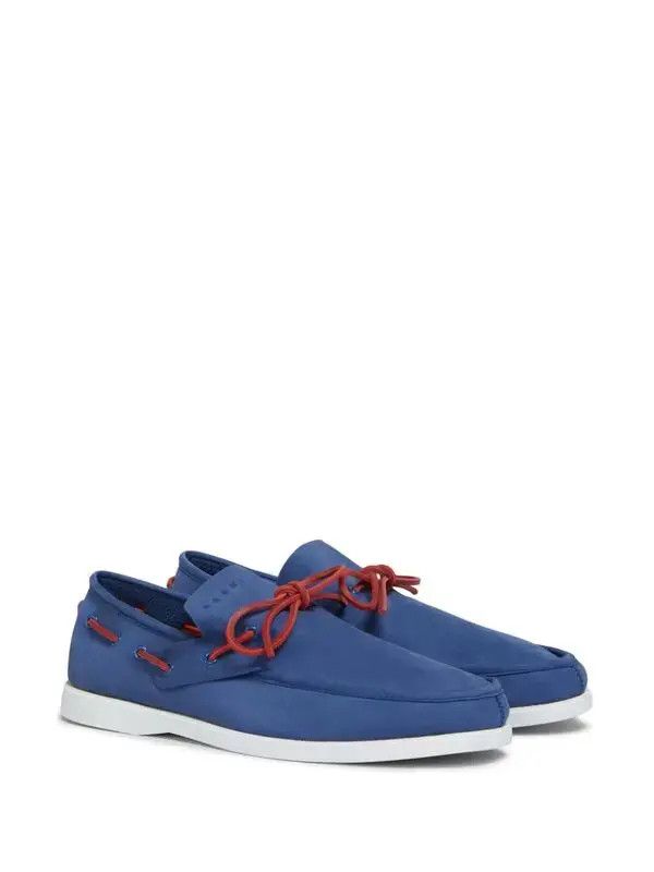 Marni o1w1db10426 Slip-On Leather Loafers in Blue Size US 12 / EU 45 - 2 Thumbnail