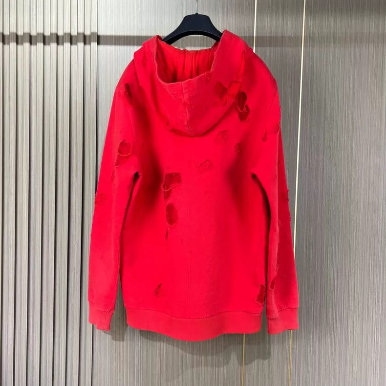 Givenchy Givenchy Destroyed Letter Hoodie 2506-Nextarrow Size US M / EU 48-50 / 2 - 2 Thumbnail
