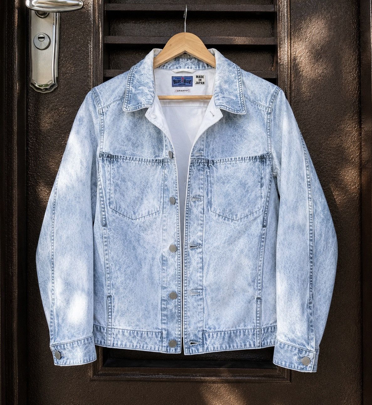 Blue Blue Japan Vintage Blue Blue Japan Acid Wash Denim Jacket Made In Japan Size US M / EU 48-50 / 2 - 1 Thumbnail
