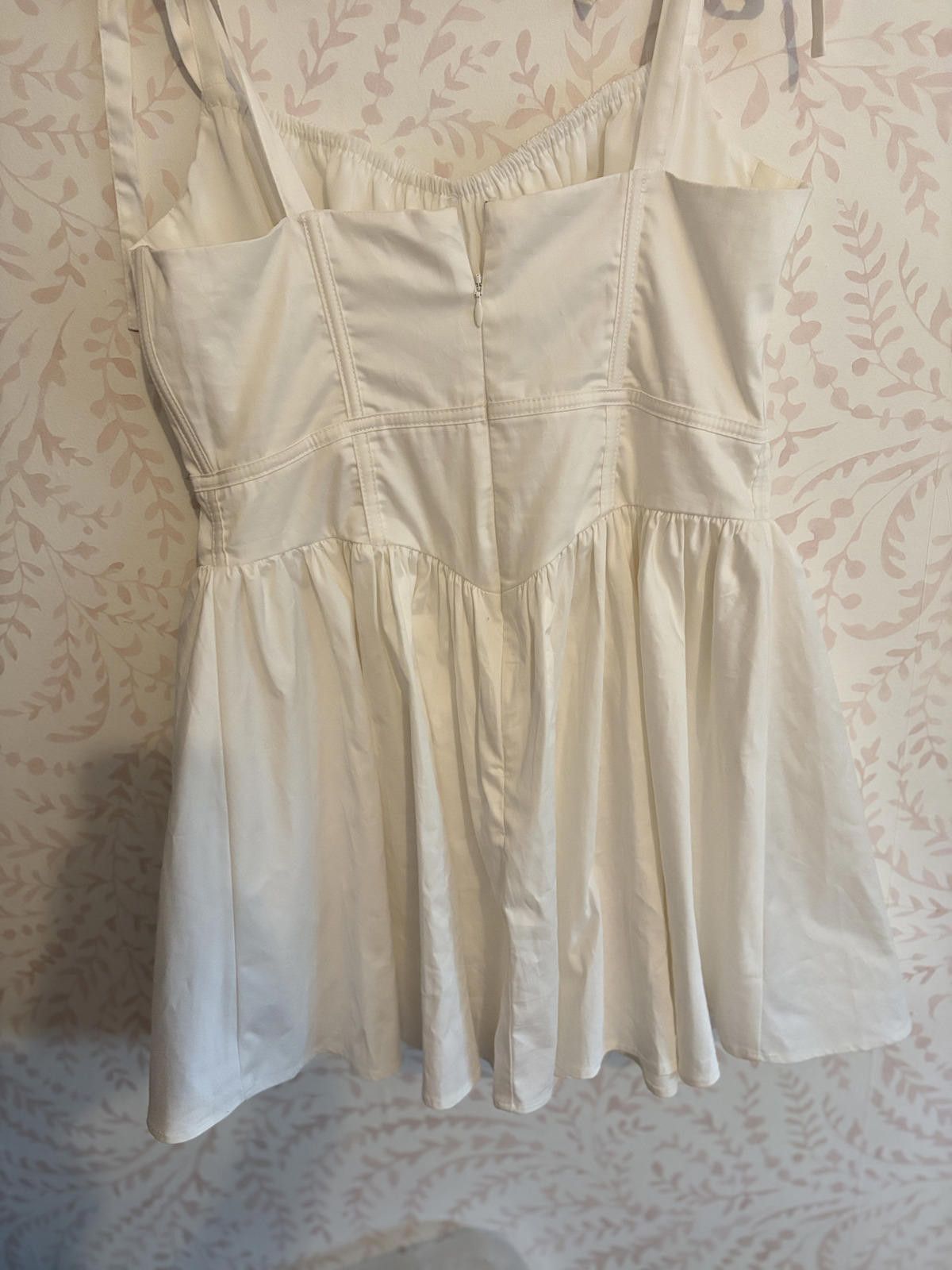 Designer NWOT For Love and Lemons White Corset Peasent Dress Size M / US 6-8 / IT 42-44 - 5 Thumbnail
