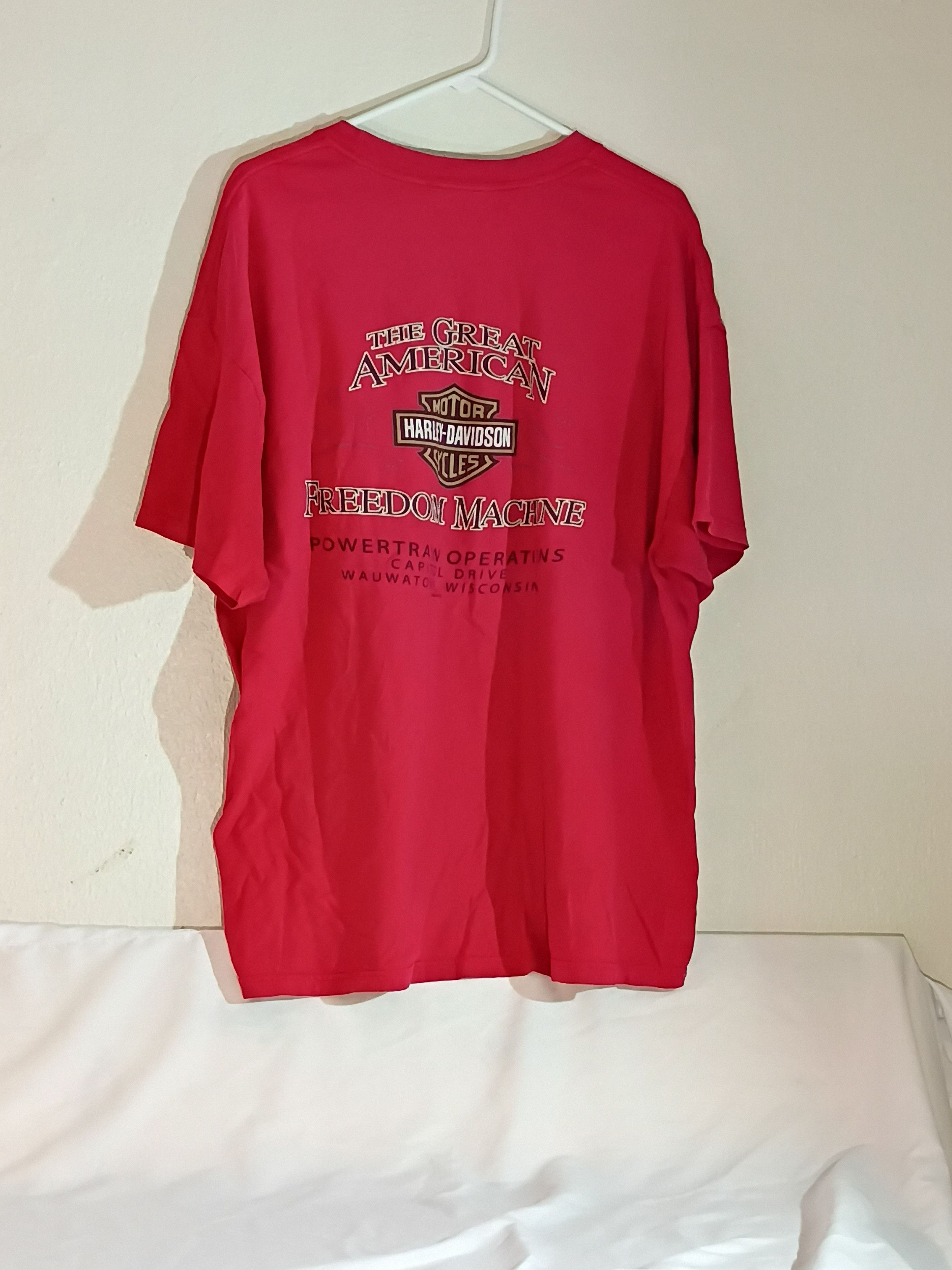 Harley Davidson Men's Vintage Harley Davidson, Great American Freedom Size US XL / EU 56 / 4 - 2 Thumbnail